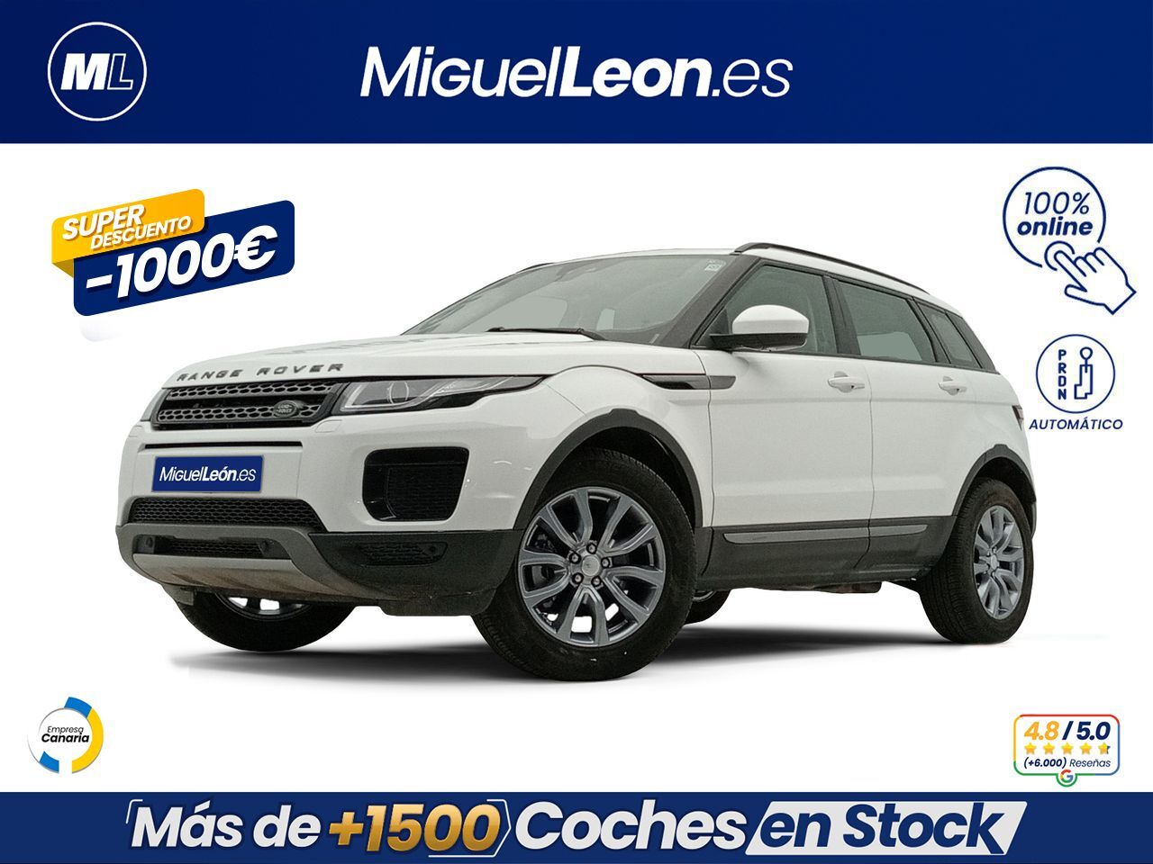 LAND ROVER Range Rover Evoque (2.0L TD4 Diesel 110kW (150CV) 4x4 SE) en Pal