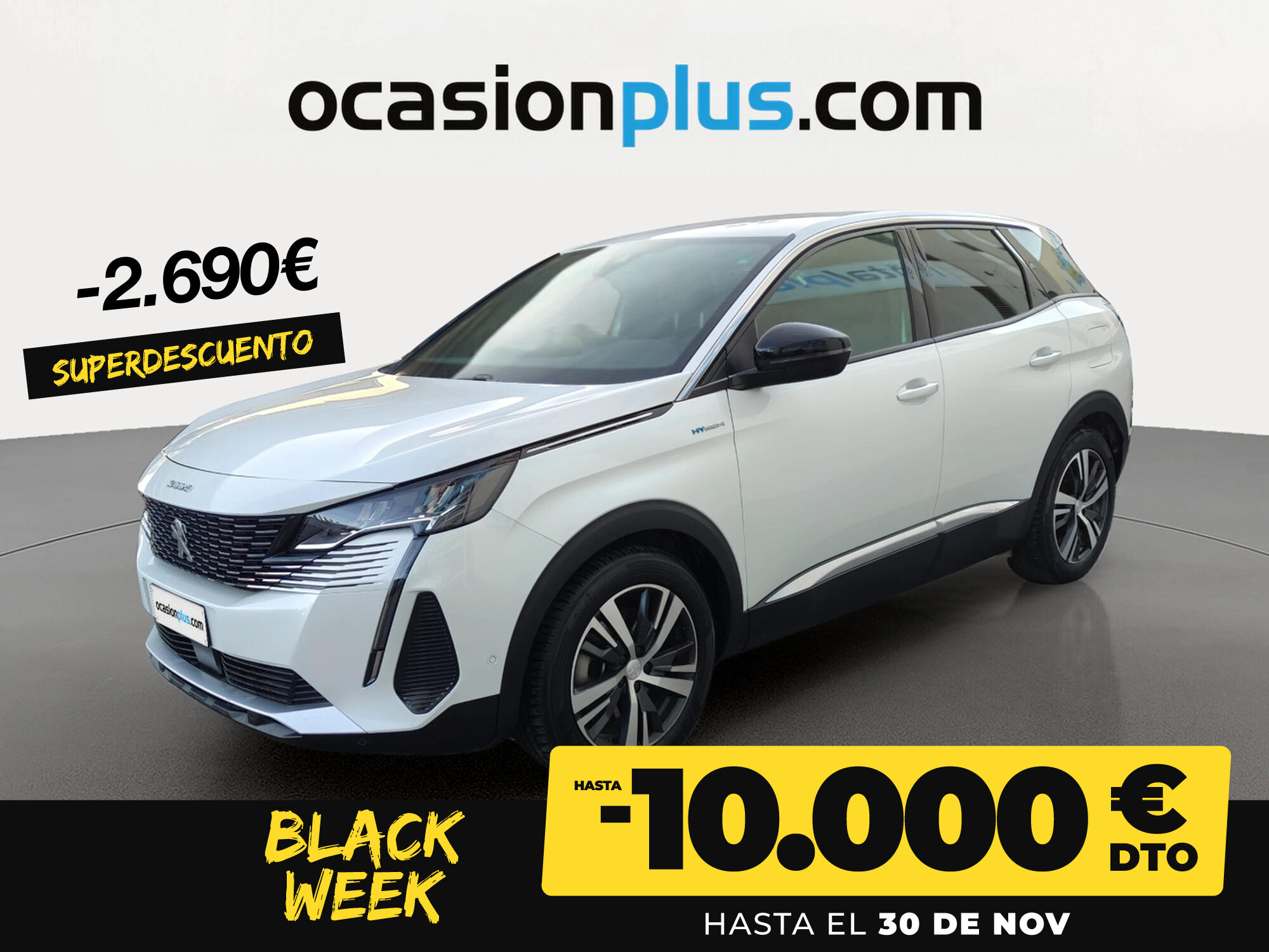 PEUGEOT 3008 (Hybrid 300 Allure Pack e-EAT8 221 kW (300 CV)) en Madrid