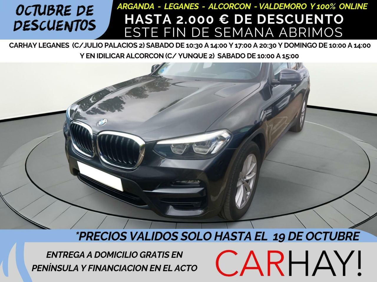 BMW X3 (XDRIVE 30 E XLINE 2.0 290CV AT8 E6D) en Madrid