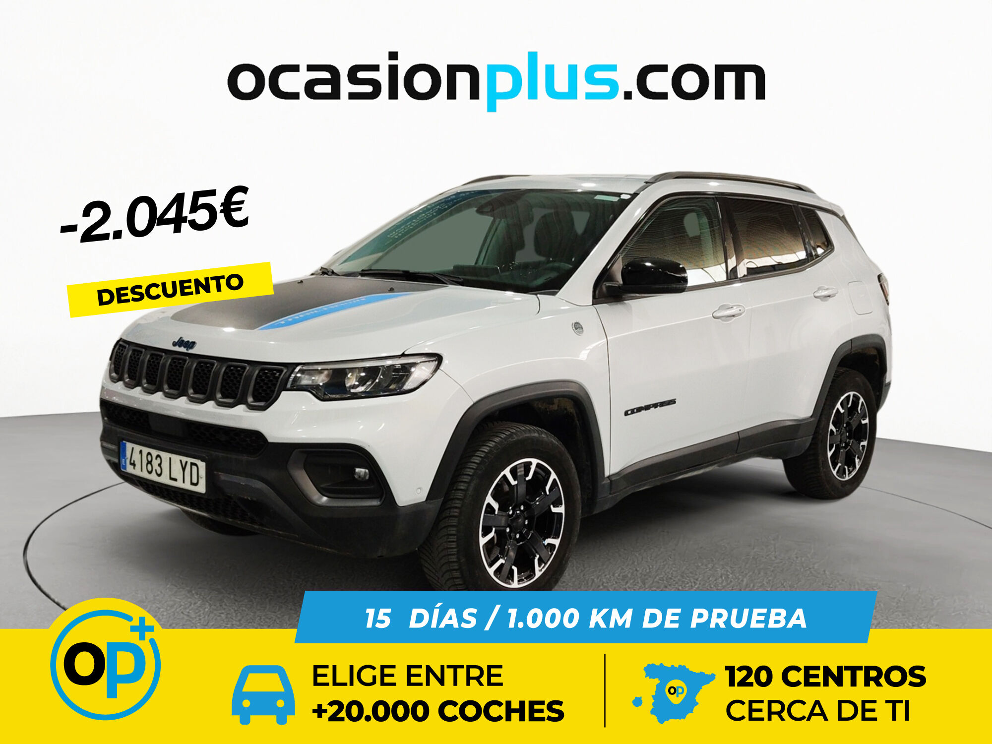 JEEP Compass (1.3 PHEV Trailhawk AWD AT 177 kW (240 CV)) en Madrid