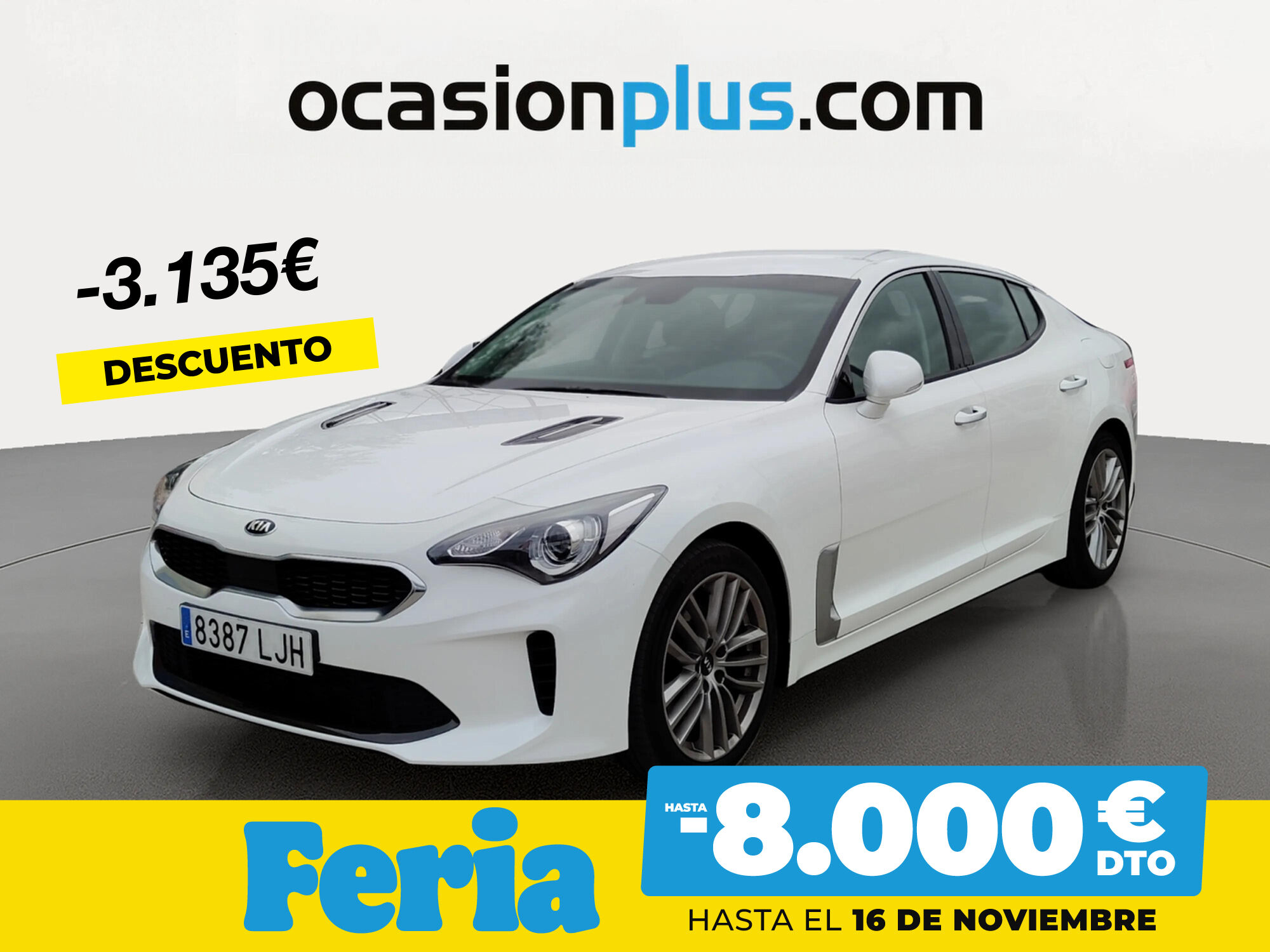 KIA Stinger (2.2 CRDi Style 4x2 Auto 147 kW (200 CV)) en Madrid