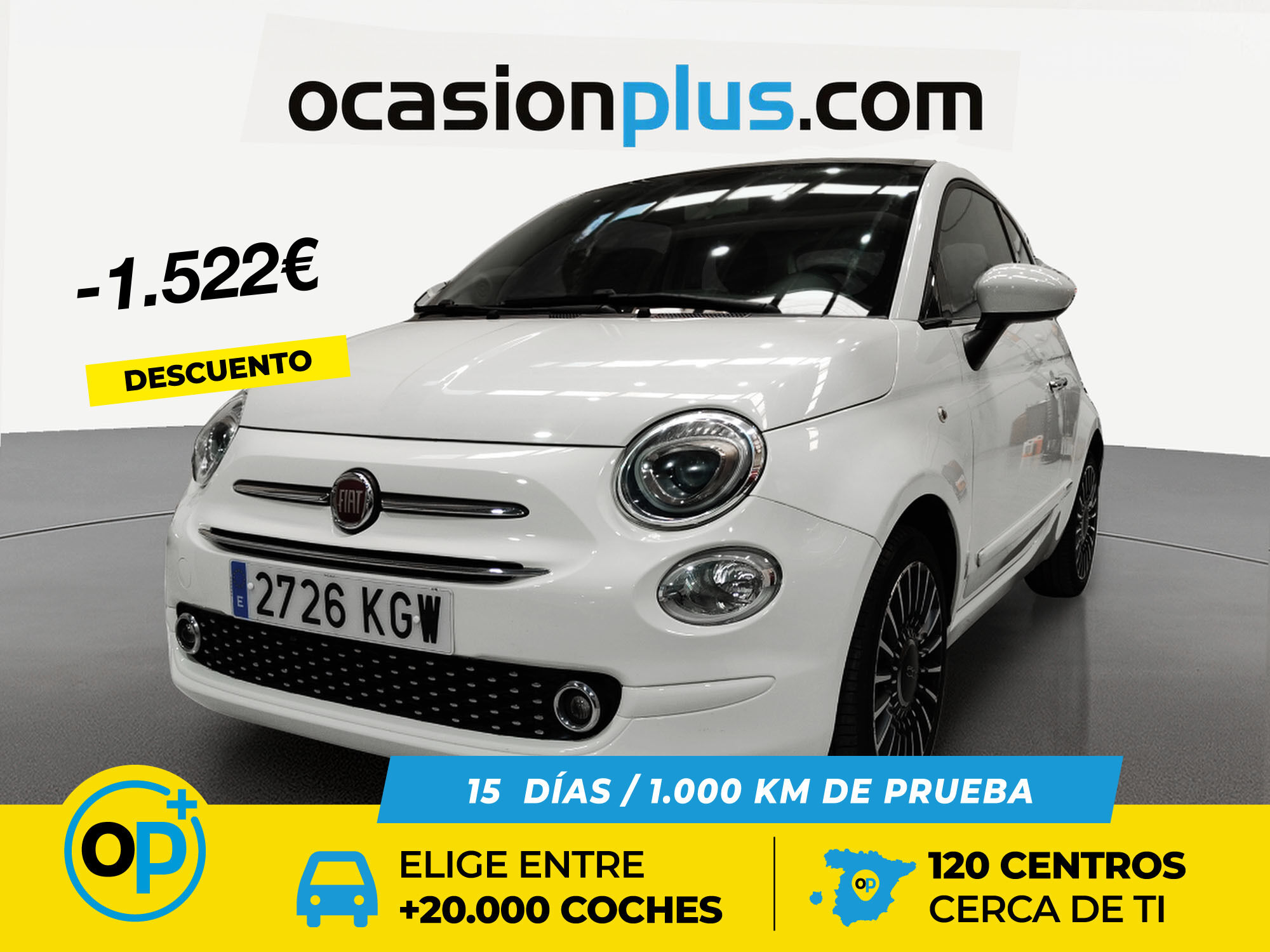 FIAT 500 (1.2 Híbrido GLP Lounge 51 kW (69 CV)) en Madrid