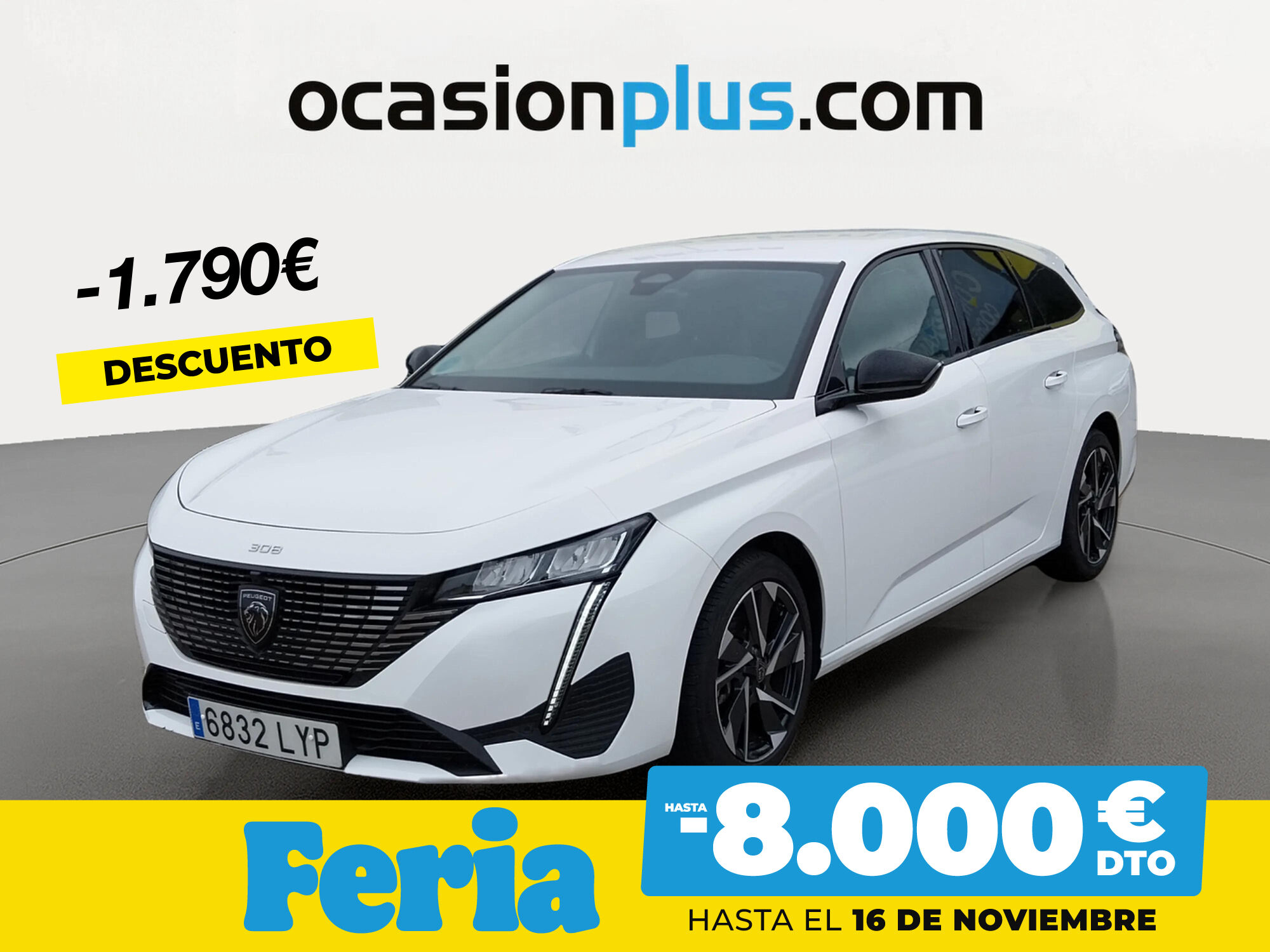 PEUGEOT 308 (BlueHDi 130 S&S Allure Pack 96 kW (130 CV)) en Madrid