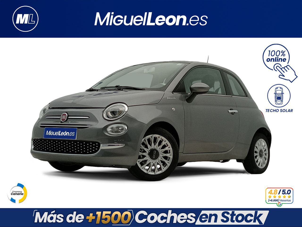 FIAT 500 (Dolcevita 1.0 Hybrid 51KW (70 CV)) en Palmas, Las