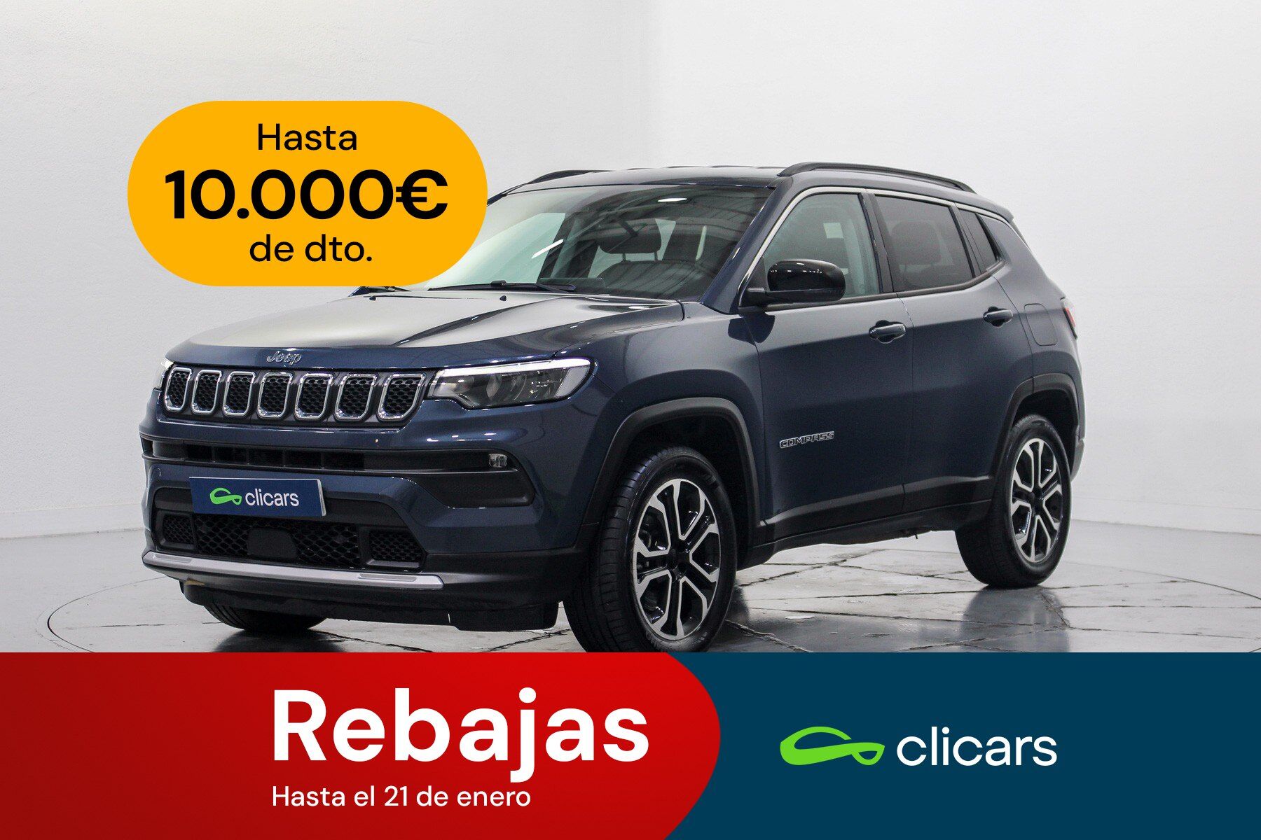 JEEP Compass (Compass 1.3 PHEV Limited EAWD Aut. 190) en Madrid