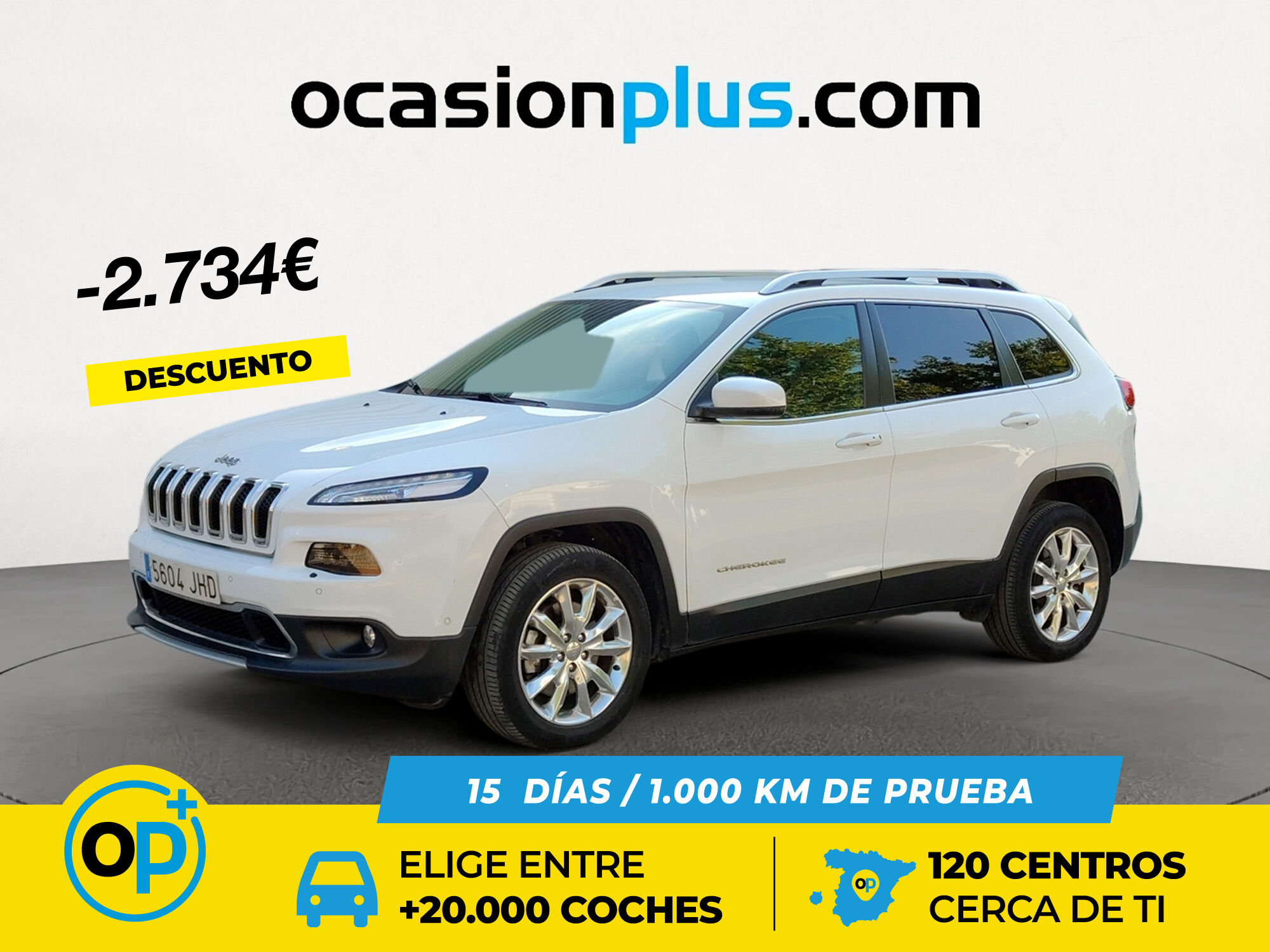 JEEP Cherokee (2.2 CRD Limited 4x4 Auto Act. D.I 147 kW (200 CV)) en Madrid