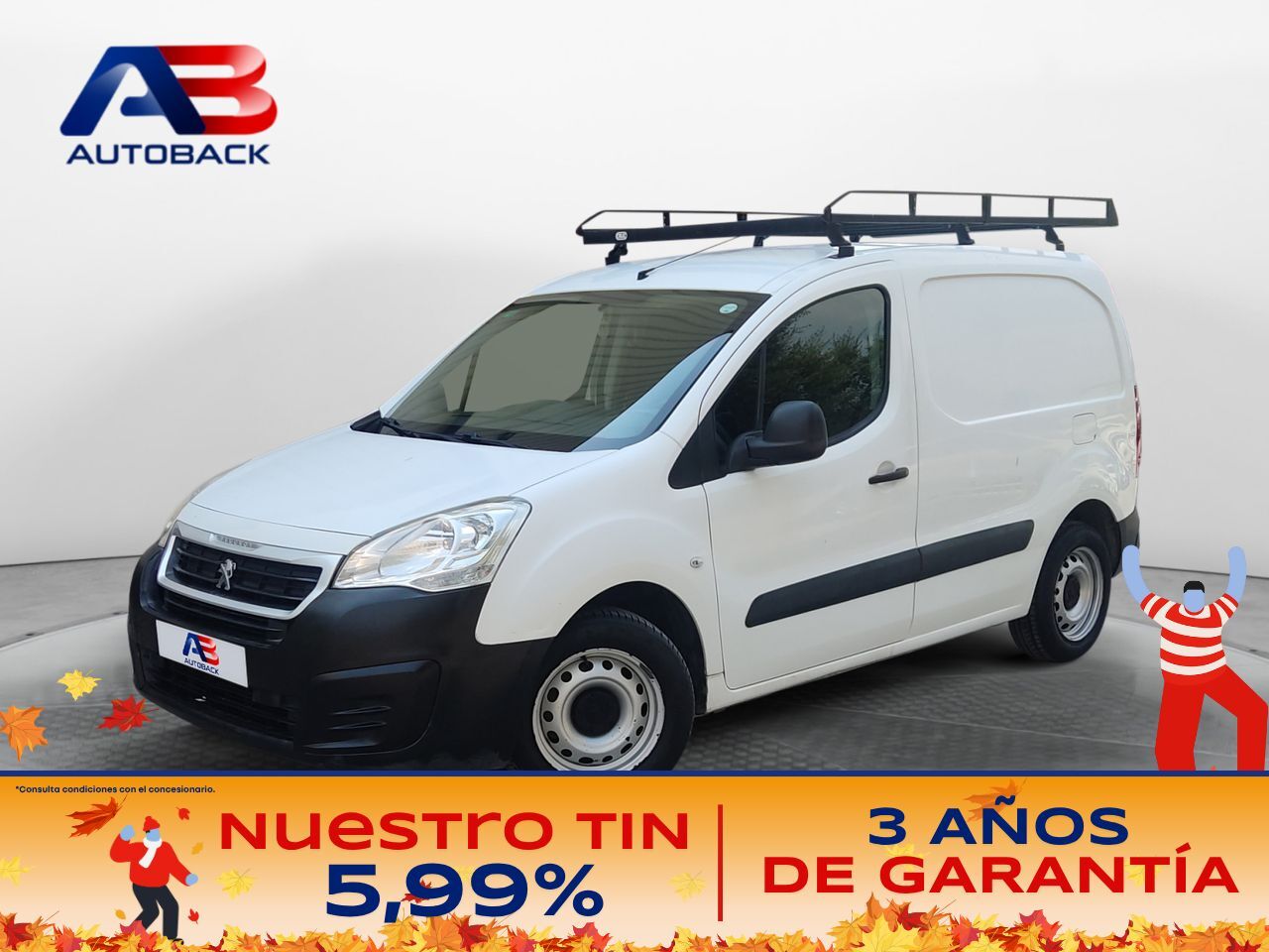 PEUGEOT Partner (Furgón Confort L1 1.6 BlueHDi 55KW (75) 3 Puertas) en Madr