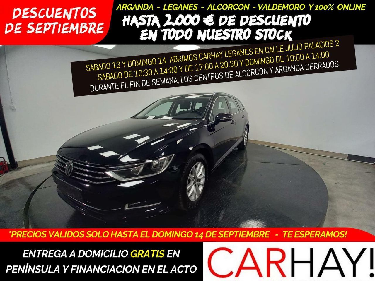 VOLKSWAGEN Passat (BREAK COMFORTLINE DSG 1.6 TDI) en Madrid