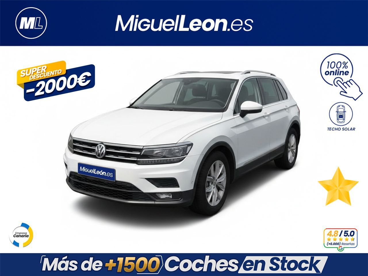 VOLKSWAGEN Tiguan (Advance 2.0 TDI 110kW (150CV)) en Palmas, Las