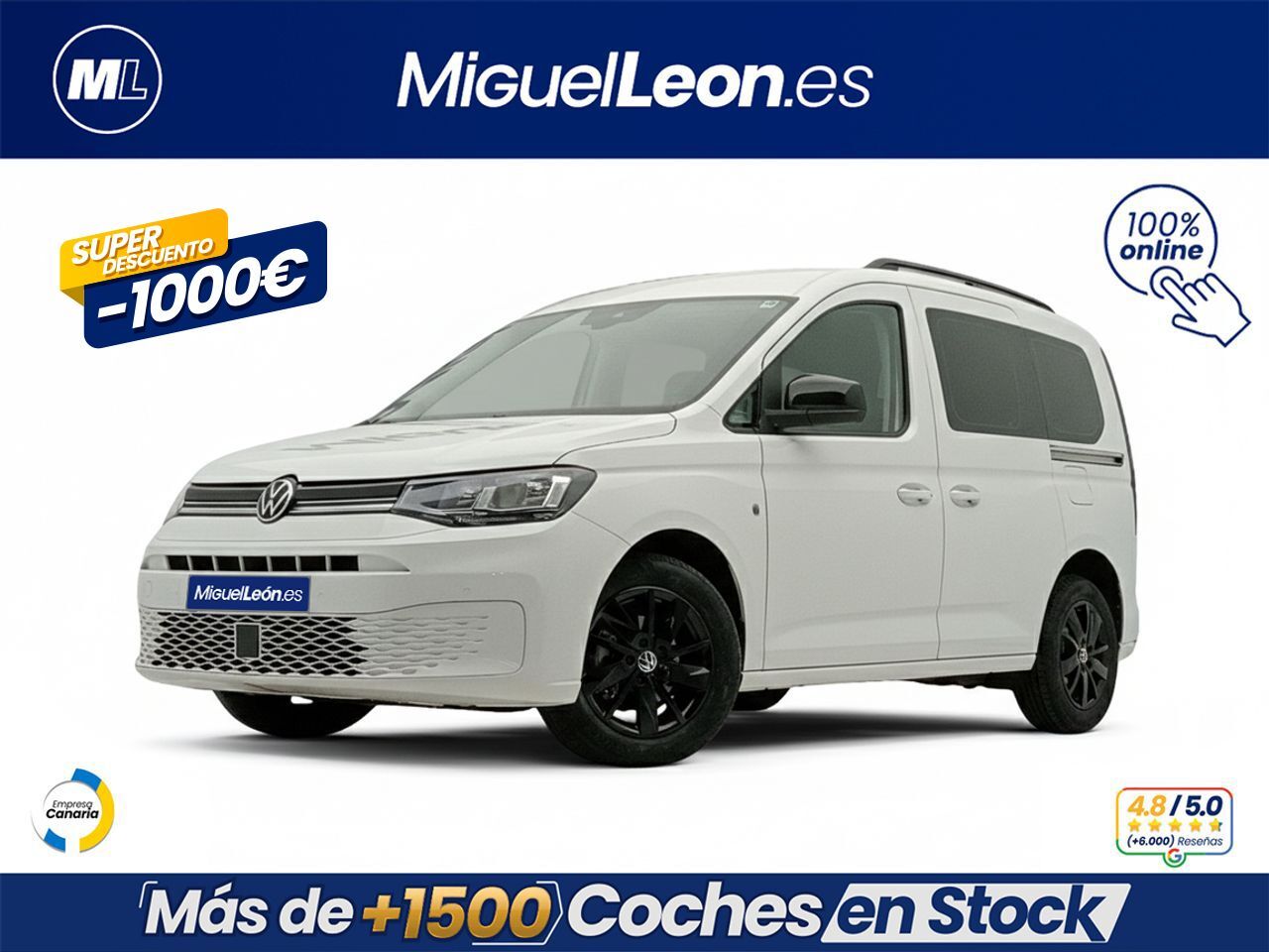 VOLKSWAGEN Caddy (Edition 2.0 TDI 75kW (102CV) BMT) en Palmas, Las