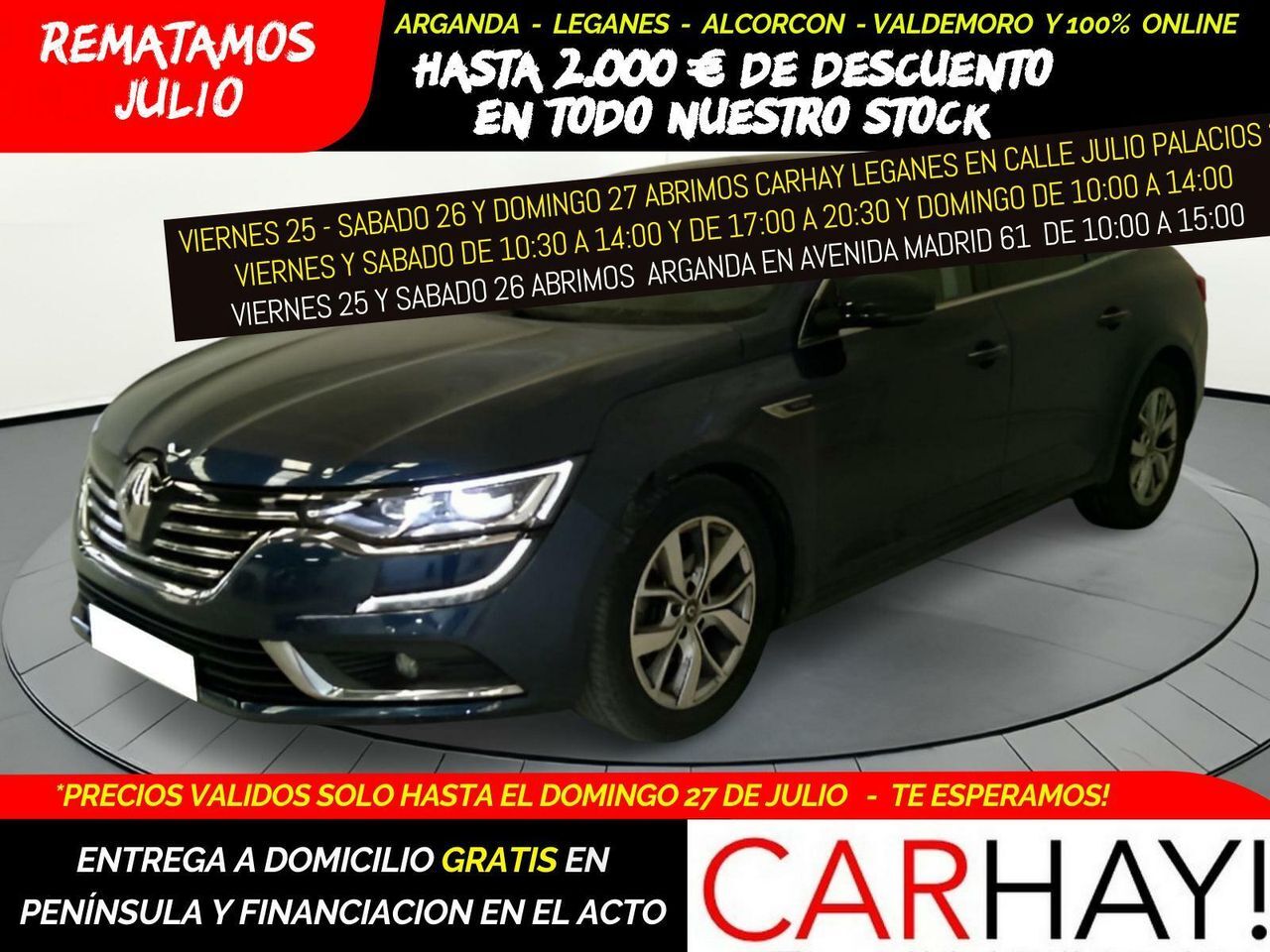 RENAULT Talisman (LIMITED BLUE DCI 88 KW (120CV)) en Madrid