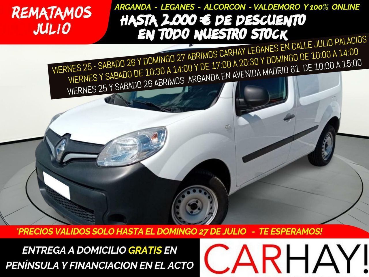 RENAULT Kangoo (II FURGÓN PROFESSIONAL 1.5 DCI 75CV MT5) en Madrid