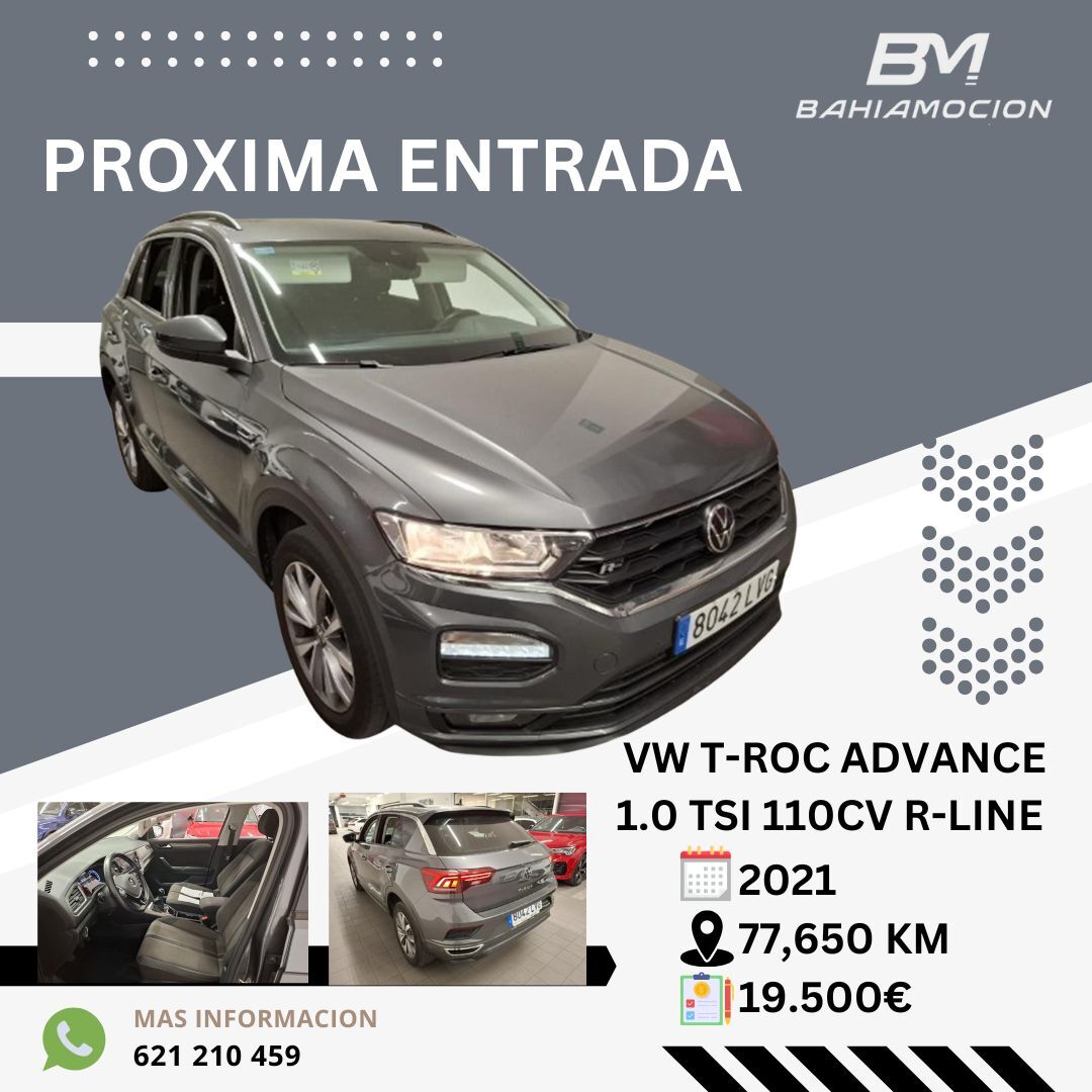 VOLKSWAGEN T-Roc (1.0 TSI Advance R-line 81kW) en Cádiz