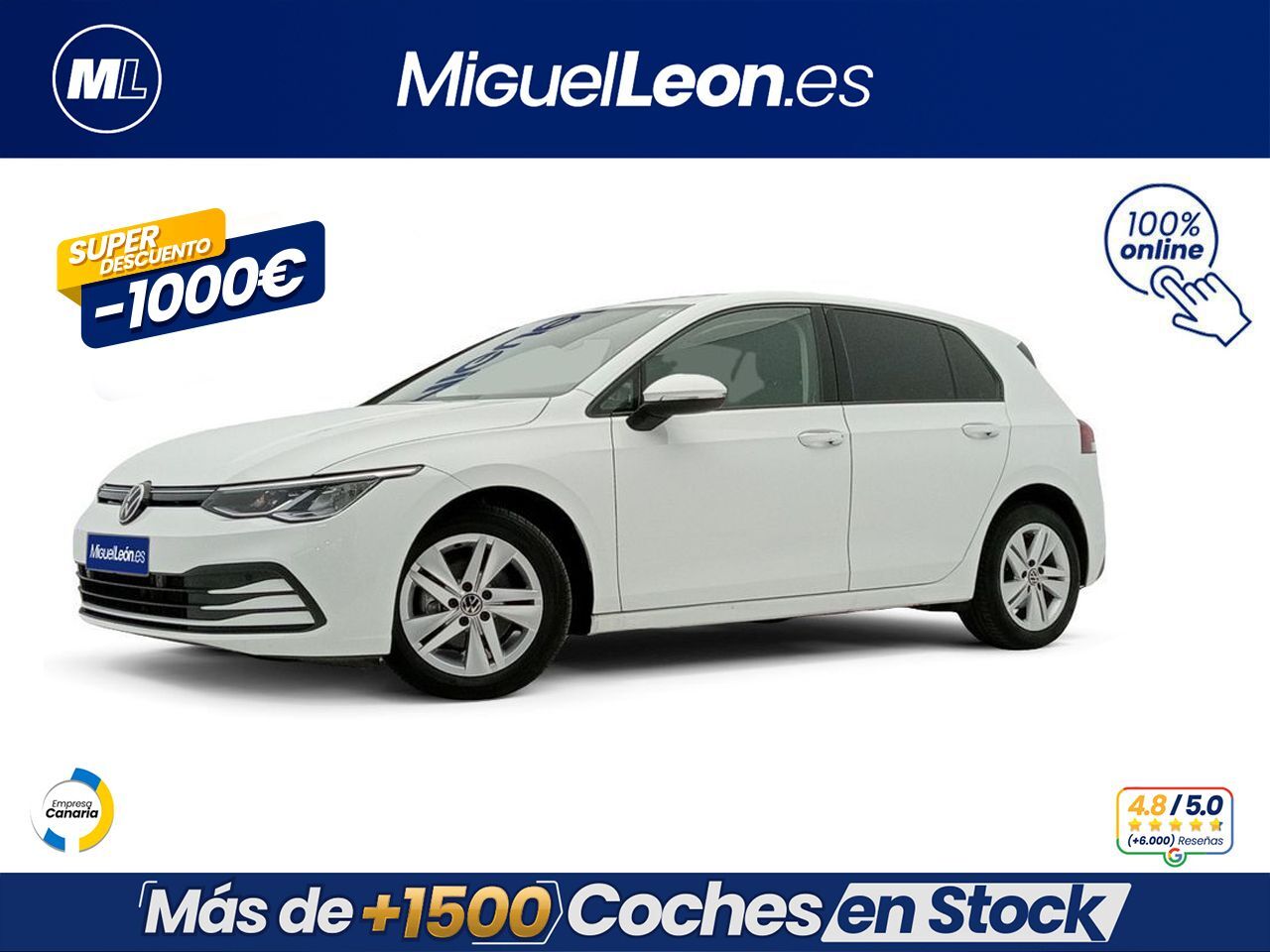 VOLKSWAGEN Golf (1.0 TSI 81kW (110CV)) en Palmas, Las