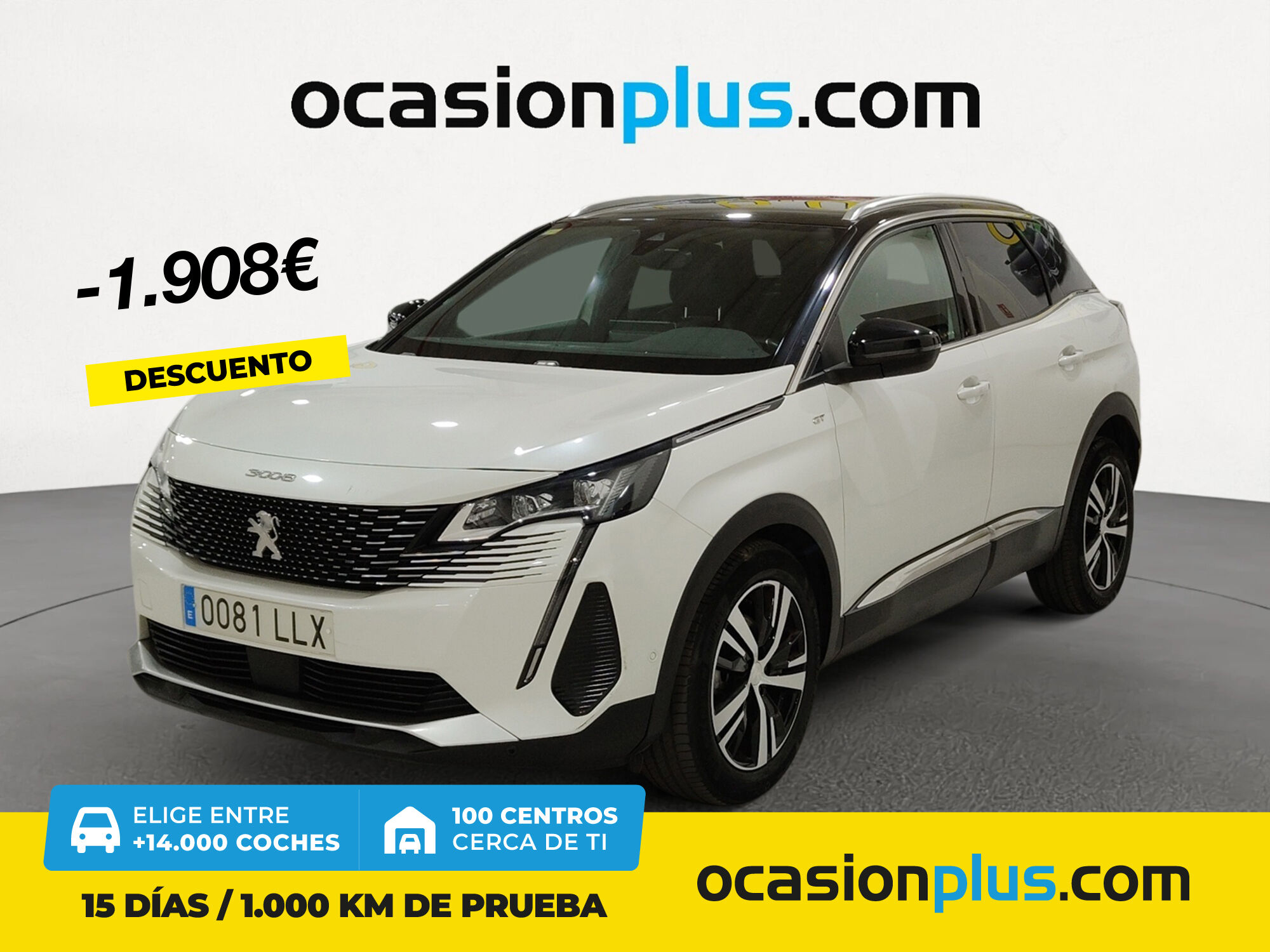 PEUGEOT 3008 (BlueHDi 130 S&S GT EAT8 96 kW (130 CV)) en Madrid