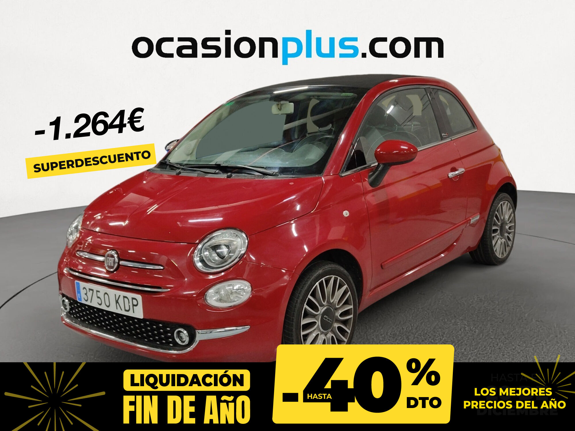 FIAT 500 (1.2 8v Cabrio Lounge 51 kW (69 CV)) en Madrid