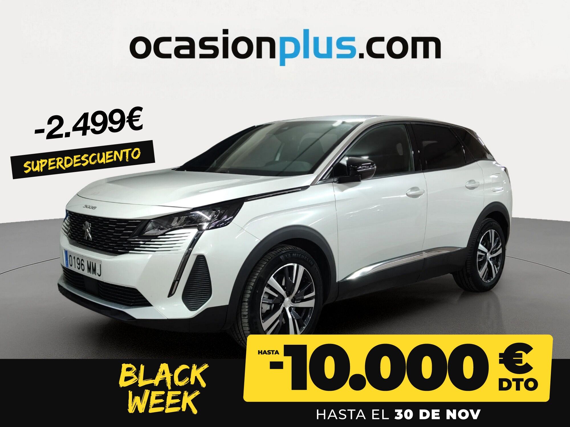 PEUGEOT 3008 (Hybrid 225 Allure Pack e-EAT8 165 kW (225 CV)) en Madrid