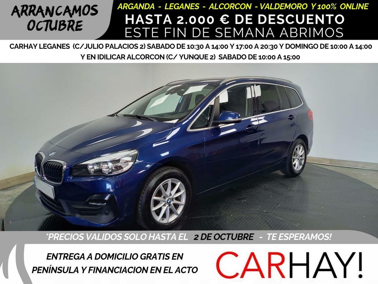 BMW Serie 2 (216 D ADBLUE (EU6D-TEMP)) en Madrid