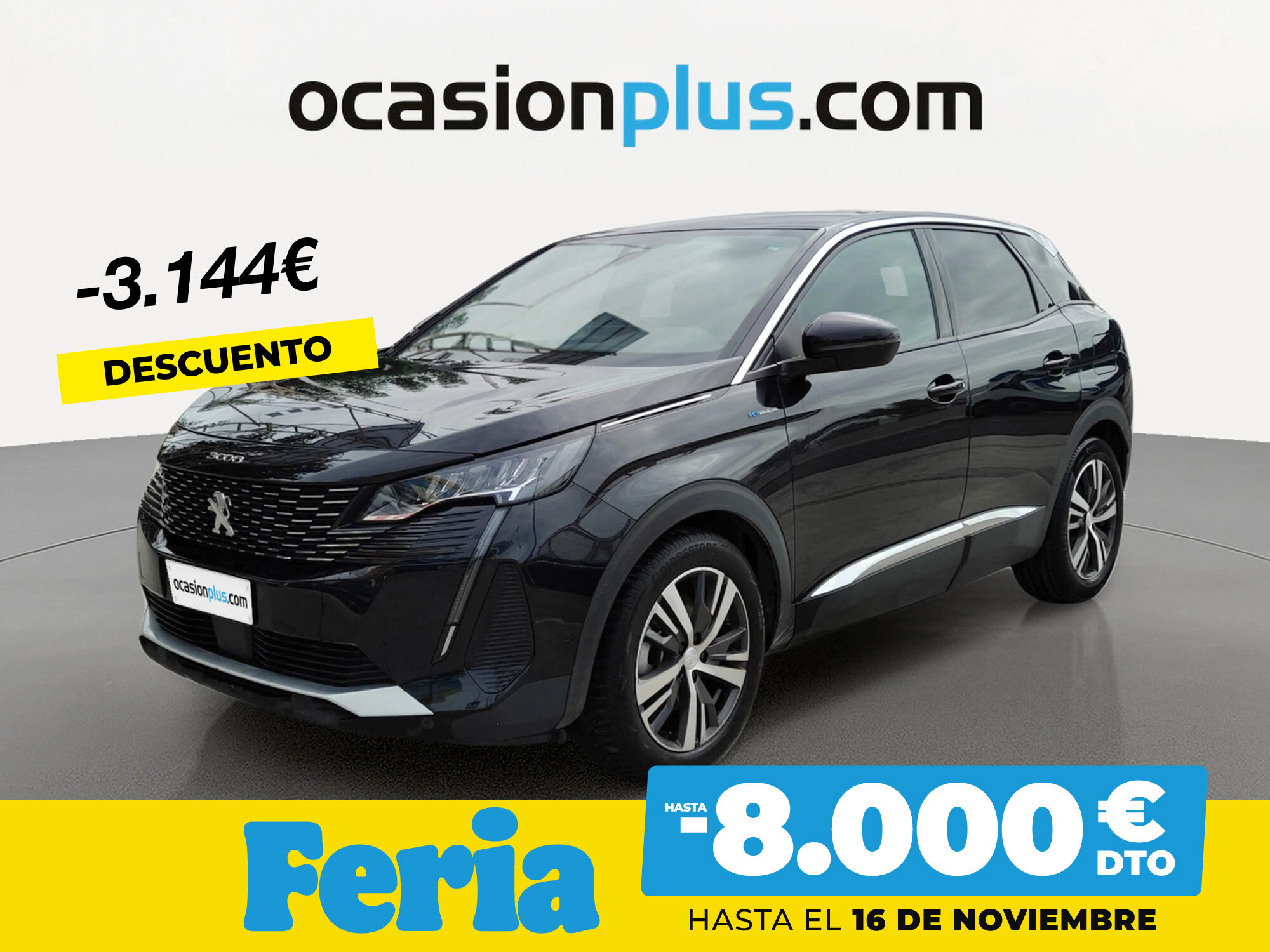 PEUGEOT 3008 (Hybrid 300 Allure Pack e-EAT8 221 kW (300 CV)) en Madrid