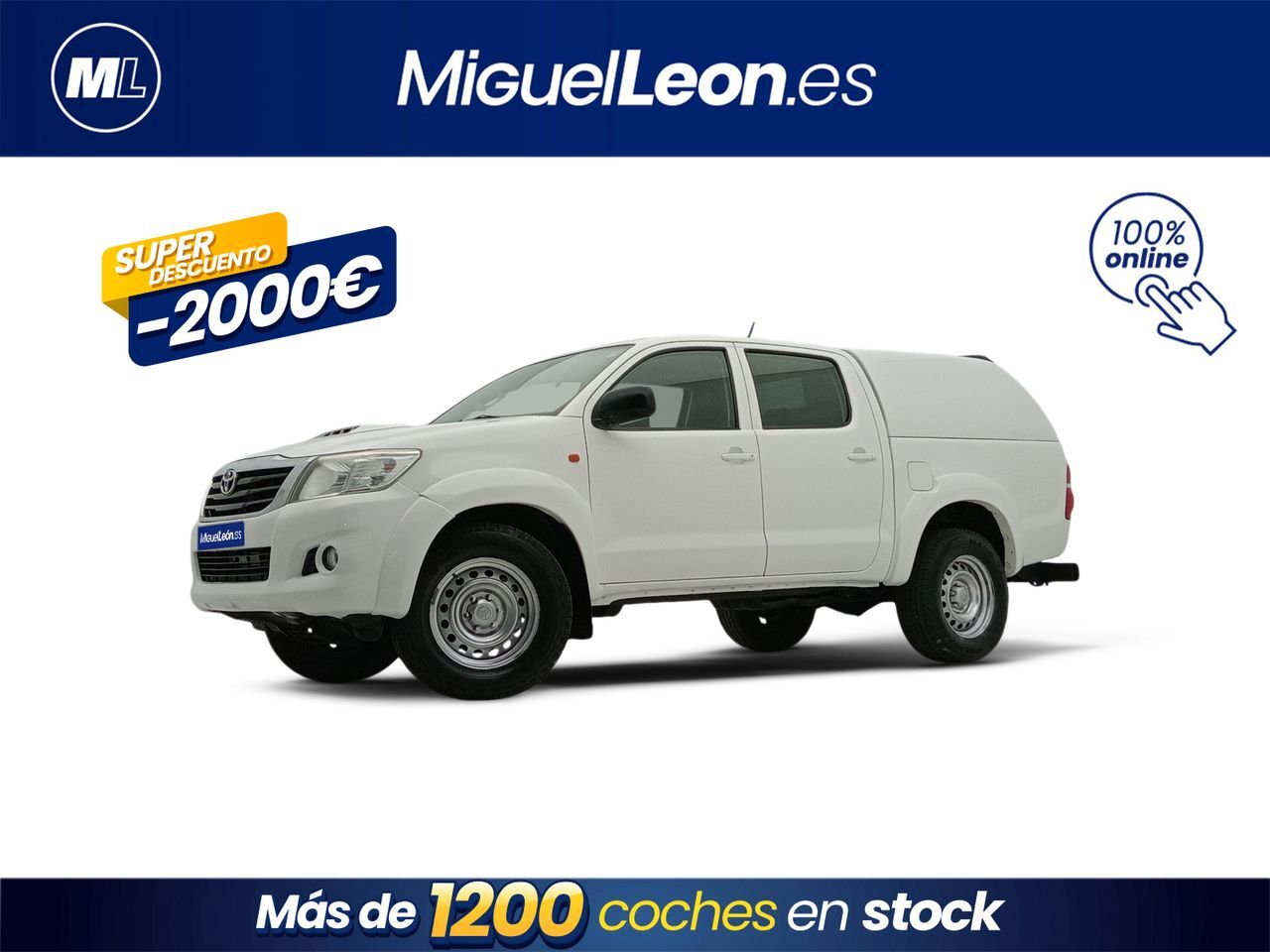 TOYOTA Hilux (2.5 D-4D Cabina Doble GX Aire acond.) en Palmas, Las