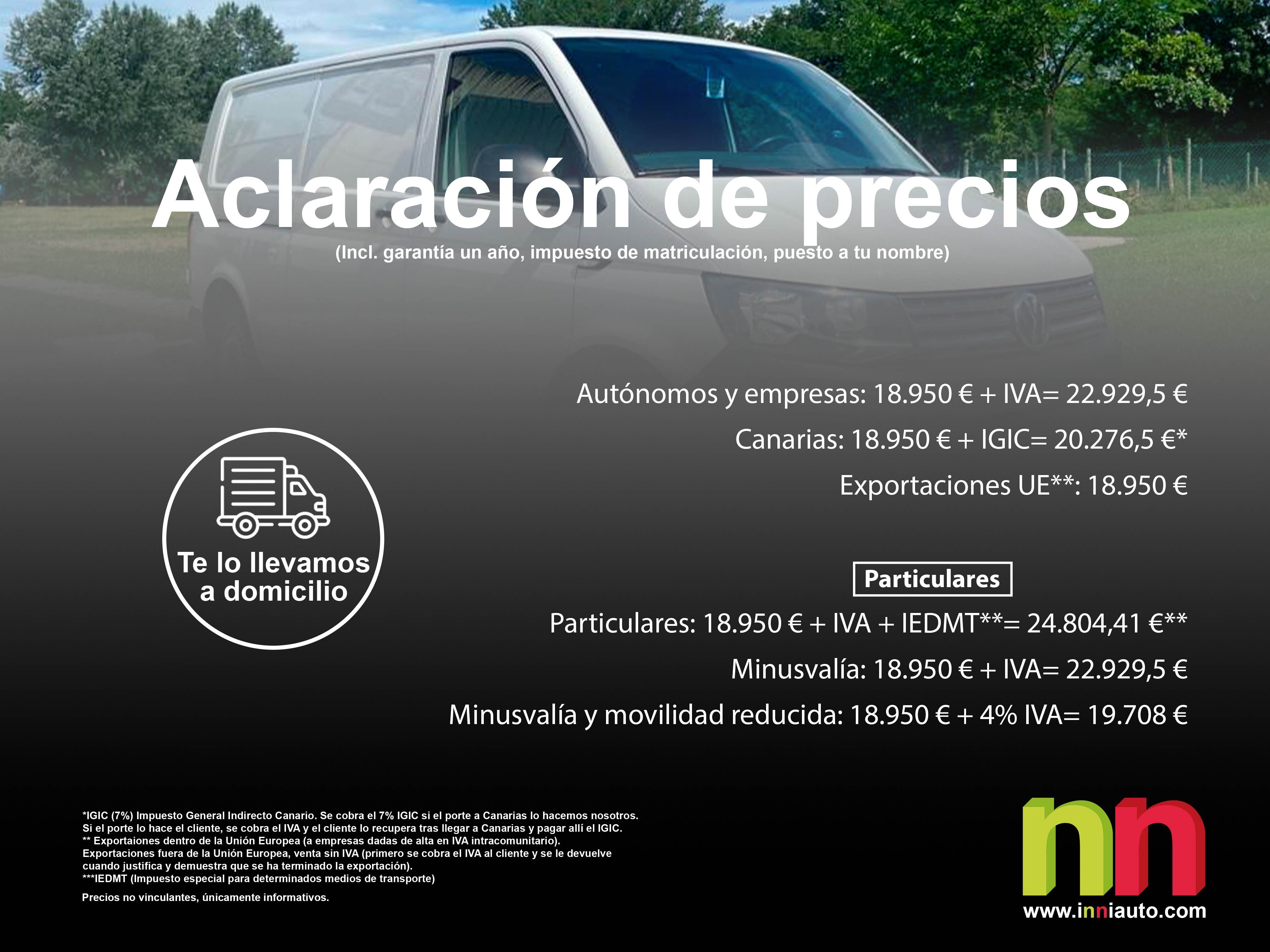Foto del VOLKSWAGEN Transporter Furgón 2.0TDI SCR BMT Largo 110kW