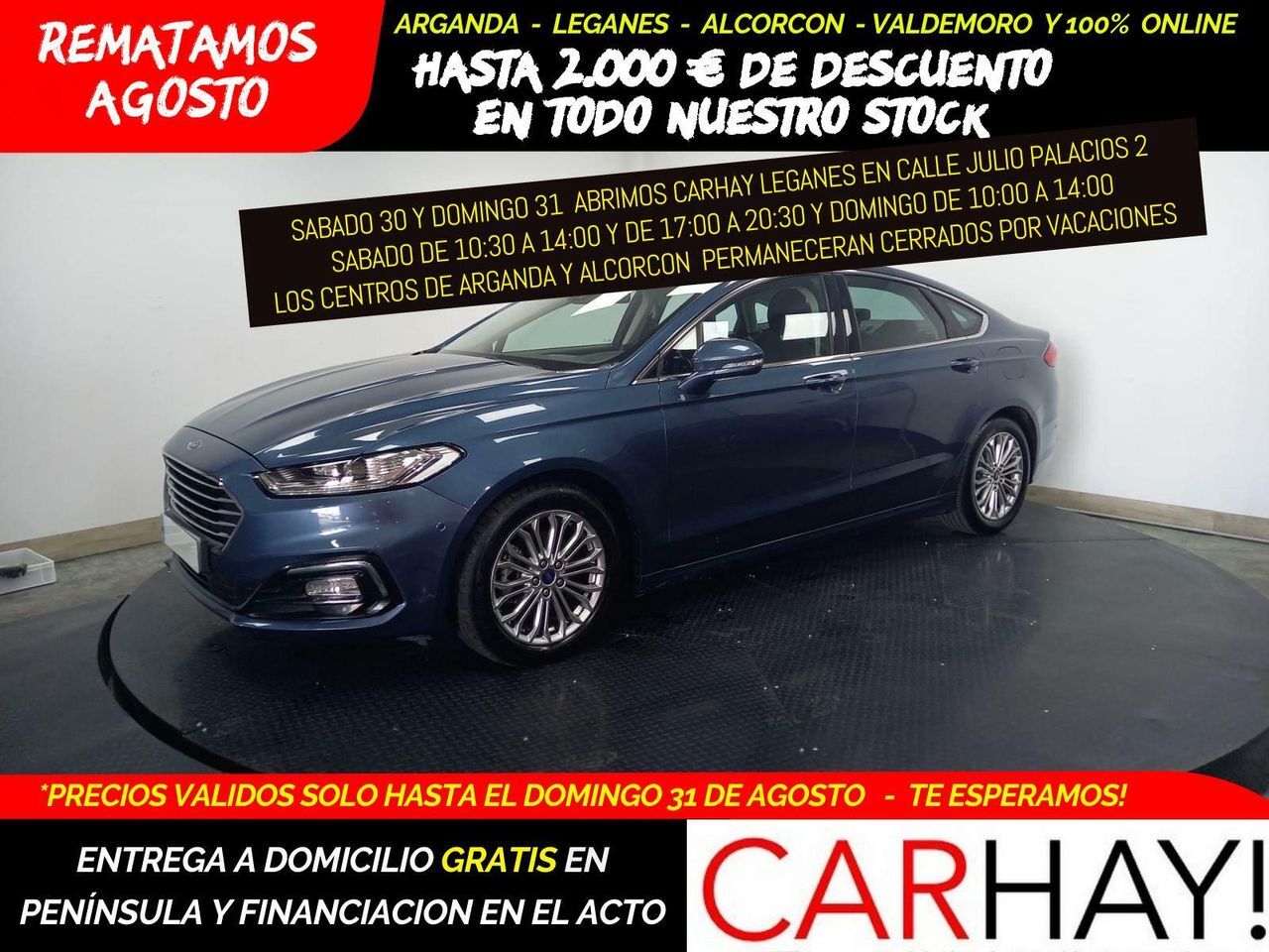 FORD Mondeo (2.0 Hibrido 138kW/187CV Titanium HEV AT) en Madrid