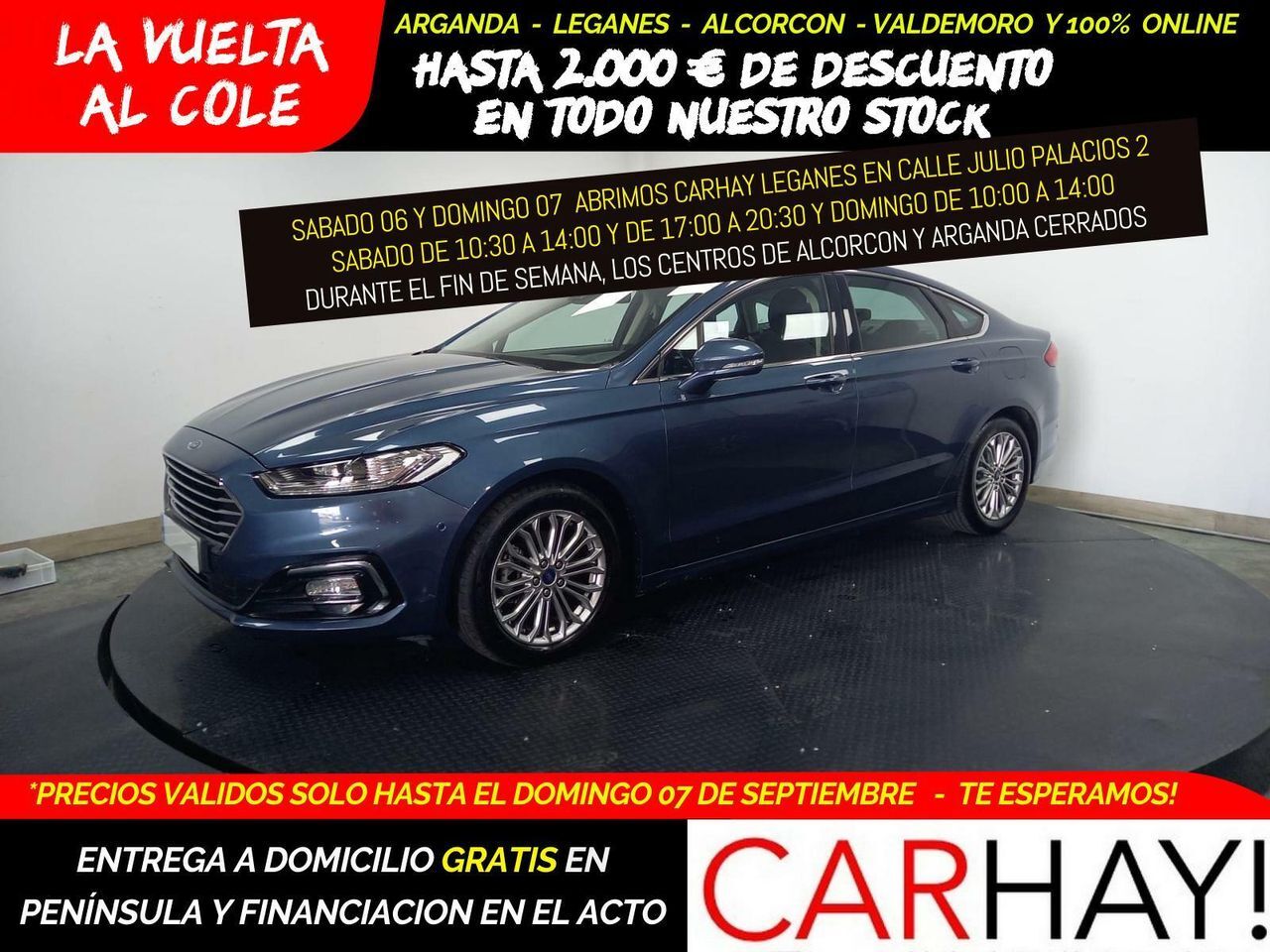 FORD Mondeo (2.0 Hibrido 138kW/187CV Titanium HEV AT) en Madrid