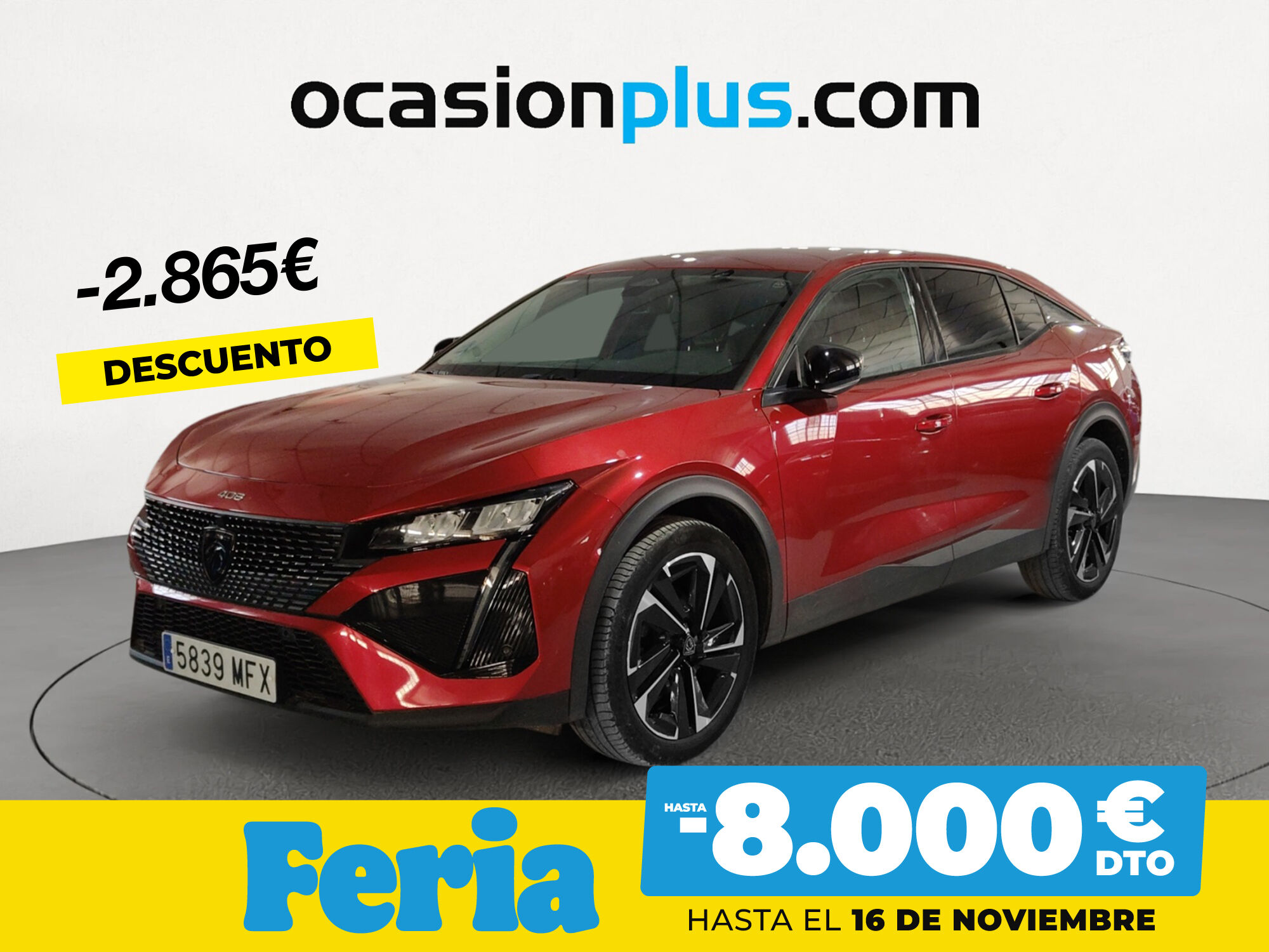 PEUGEOT 408 (Puretech 130 Allure Pack EAT8 96 kW (130 CV)) en Madrid