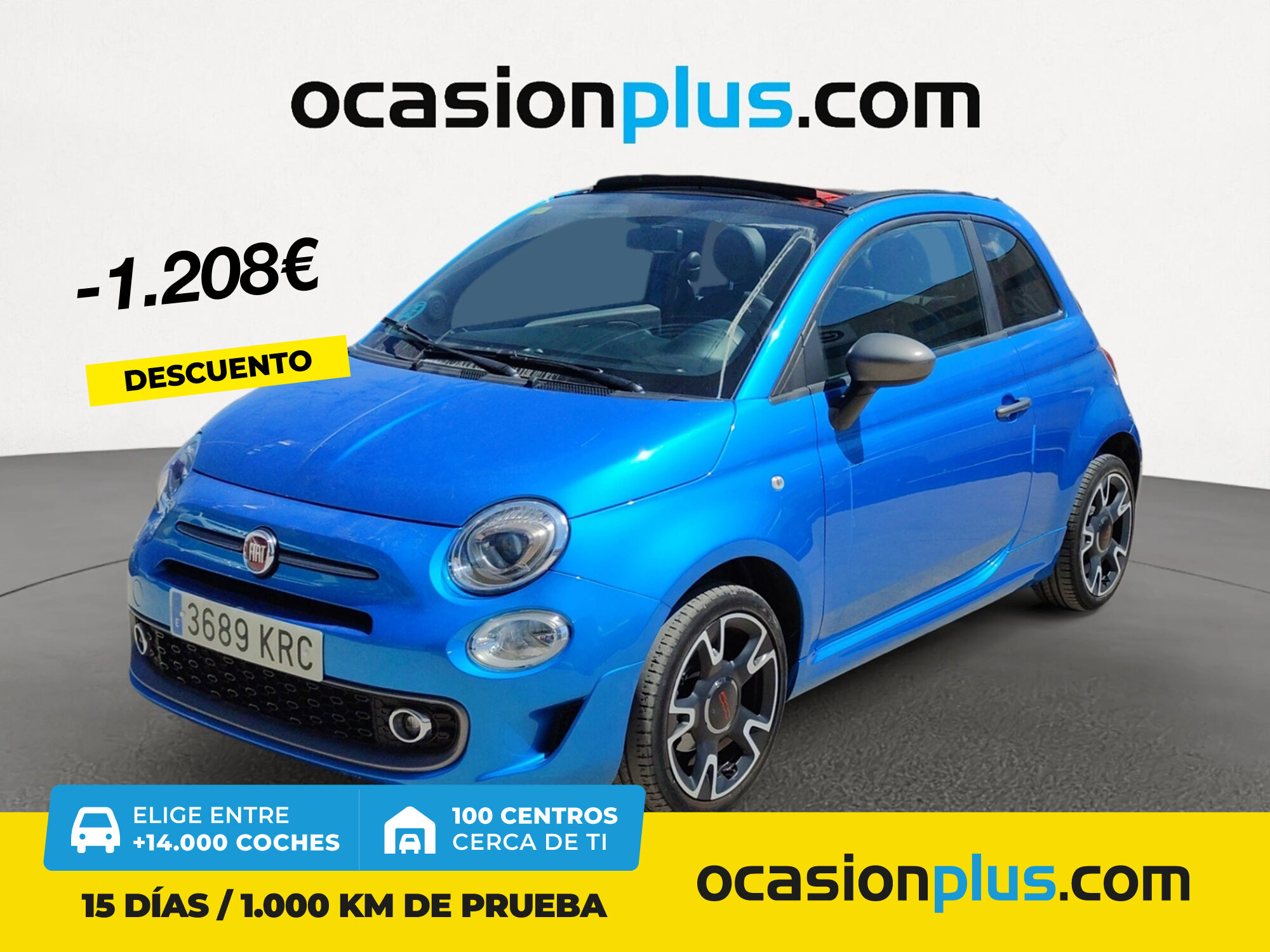 FIAT 500 (1.2 8v Cabrio S 51 kW (69 CV)) en Madrid