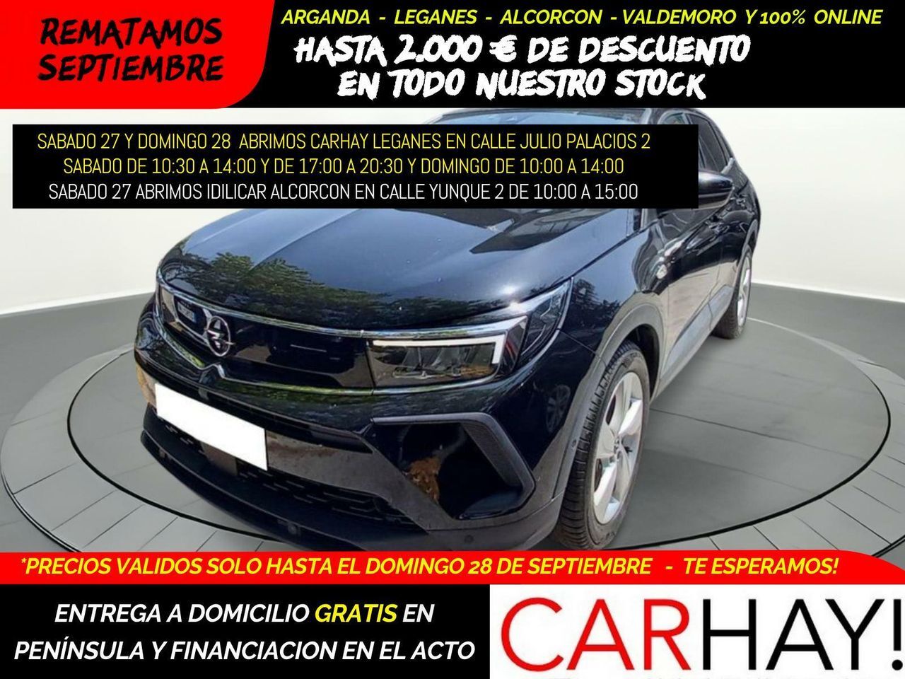 OPEL Grandland (1.6 TURBO PHEV B.EDITION AUT 165KW/225CV) en Madrid
