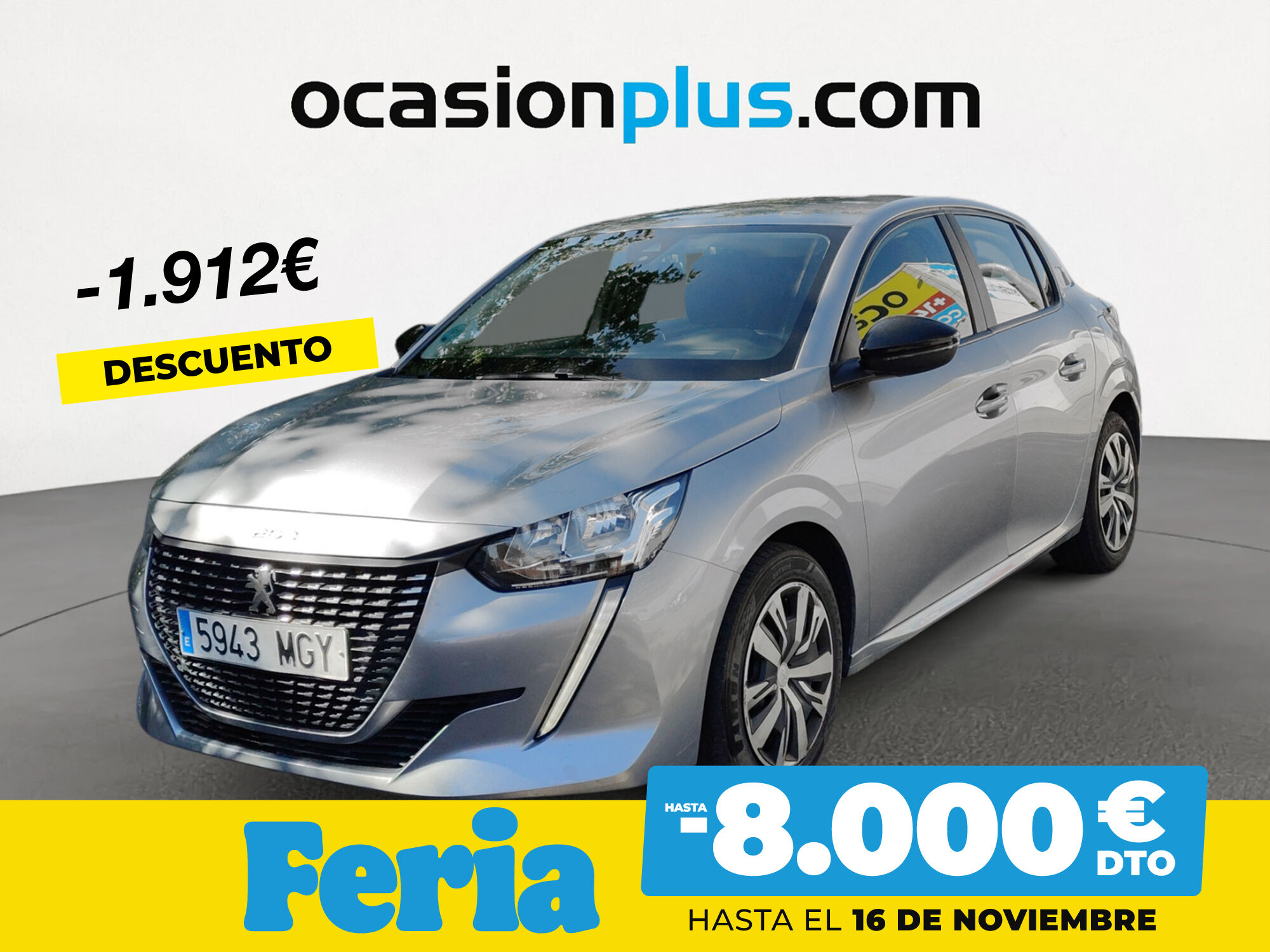 PEUGEOT 208 (PureTech 100 Active Pack 75 kW (100 CV)) en Madrid