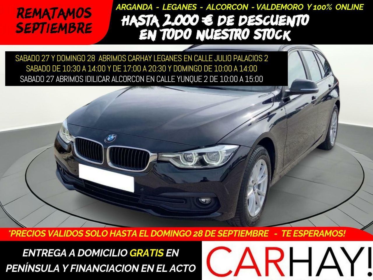 BMW Serie 3 (REEKS TOURING 318D (100 KW) 5D) en Madrid