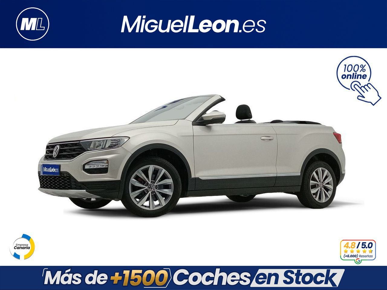 VOLKSWAGEN T-Roc (Cabrio 1.0 TSI 85kW (115cv) Manual 6 vel) en Palmas, Las