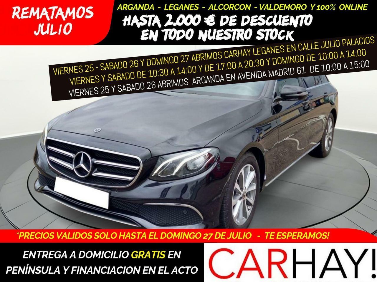 MERCEDES Clase E (BREAK 200 D BUSINESS SOLUTION (EU6)) en Madrid