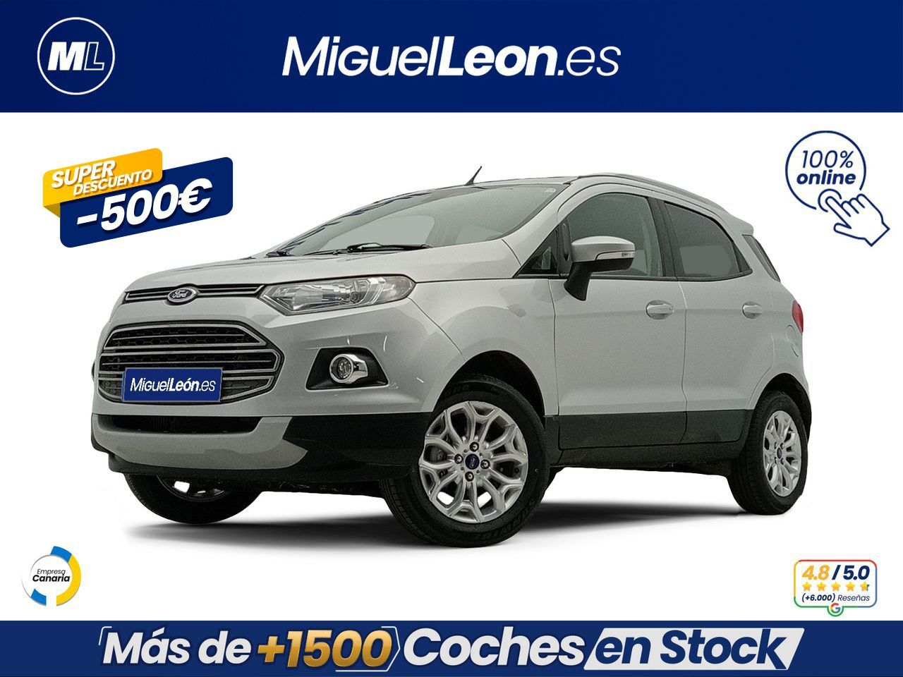 FORD EcoSport (1.5 TDCi 95cv Titanium) en Palmas, Las