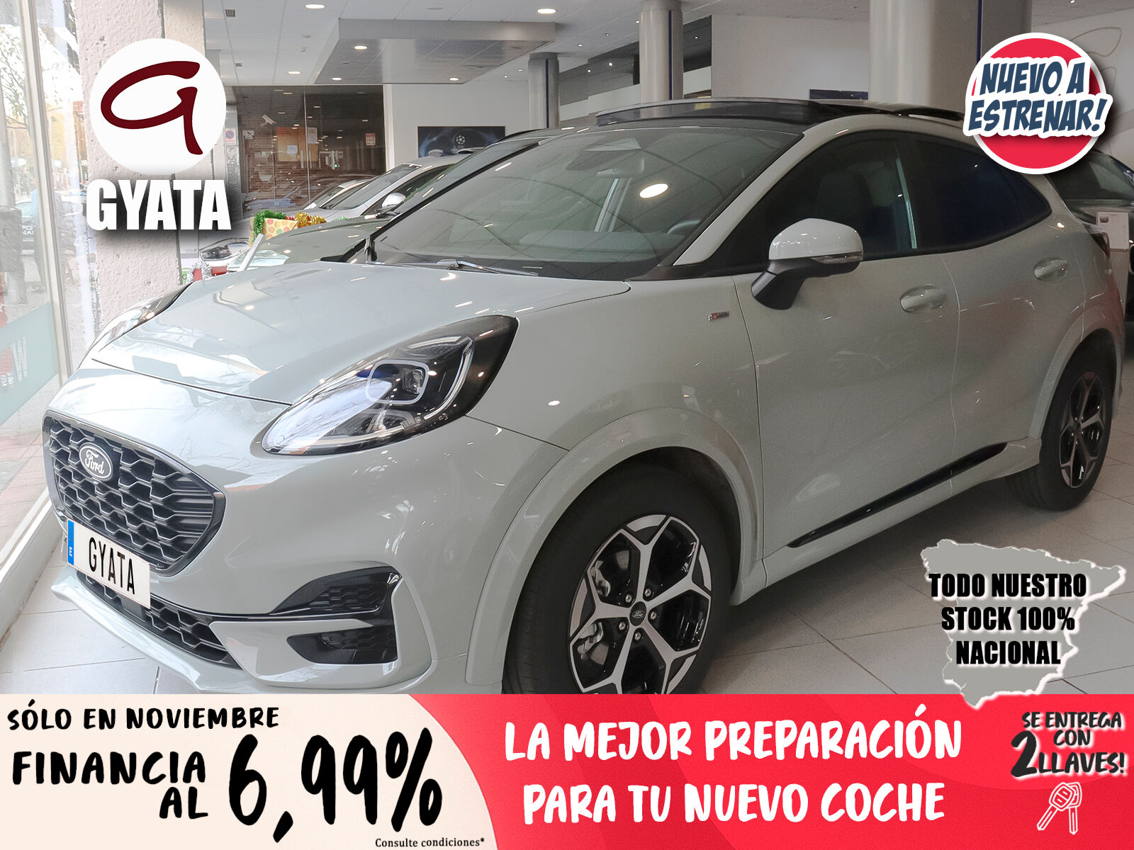 FORD Puma (1.0 EcoBoost MHEV ST-Line Auto 92 kW (125 CV)) en Madrid
