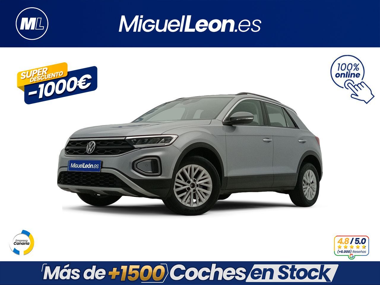 VOLKSWAGEN T-Roc (Edition 1.0 TSI 81kW (110CV)) en Palmas, Las