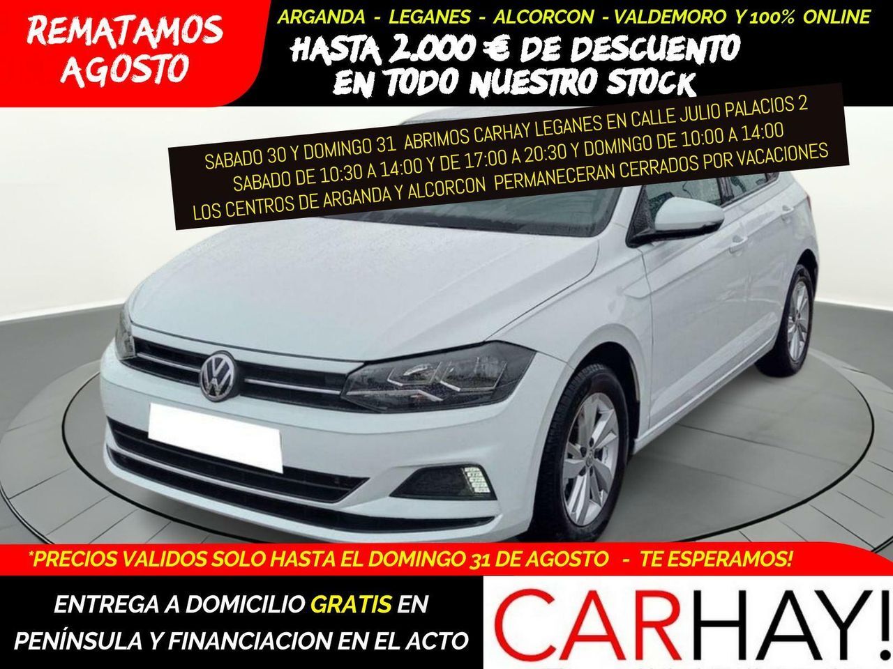 VOLKSWAGEN Polo (ADVANCE 1.0 TSI 70KW (95CV)) en Madrid