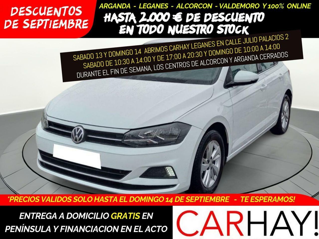 VOLKSWAGEN Polo (ADVANCE 1.0 TSI 70KW (95CV)) en Madrid