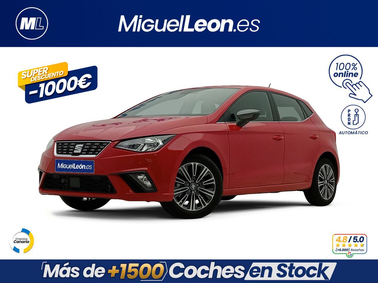 SEAT Ibiza (1.0 TSI 85kW (115CV) DSG Xcellence) en Palmas, Las