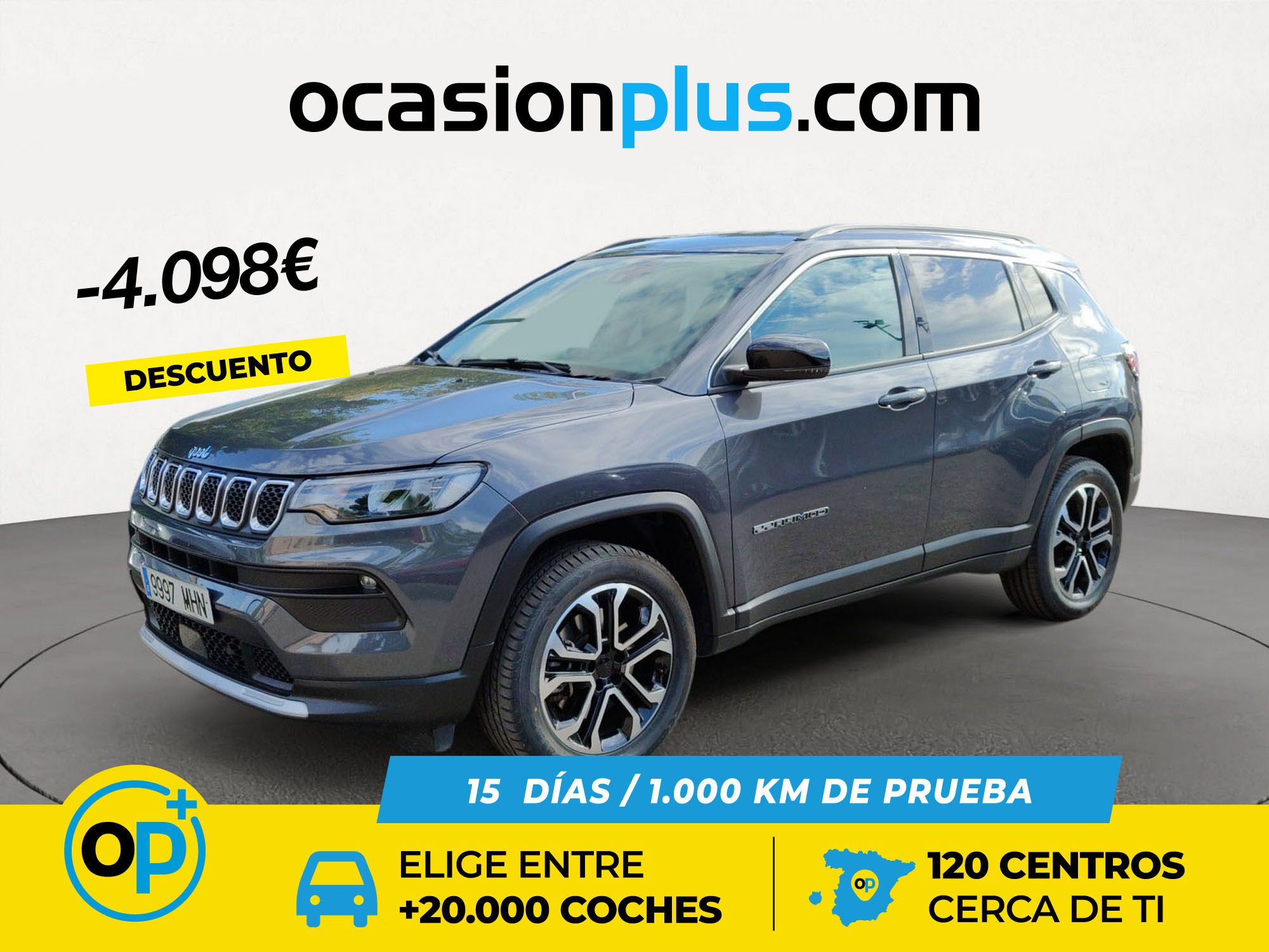 JEEP Compass (1.3 PHEV Limited AWD AT 140 kW (190 CV)) en Madrid