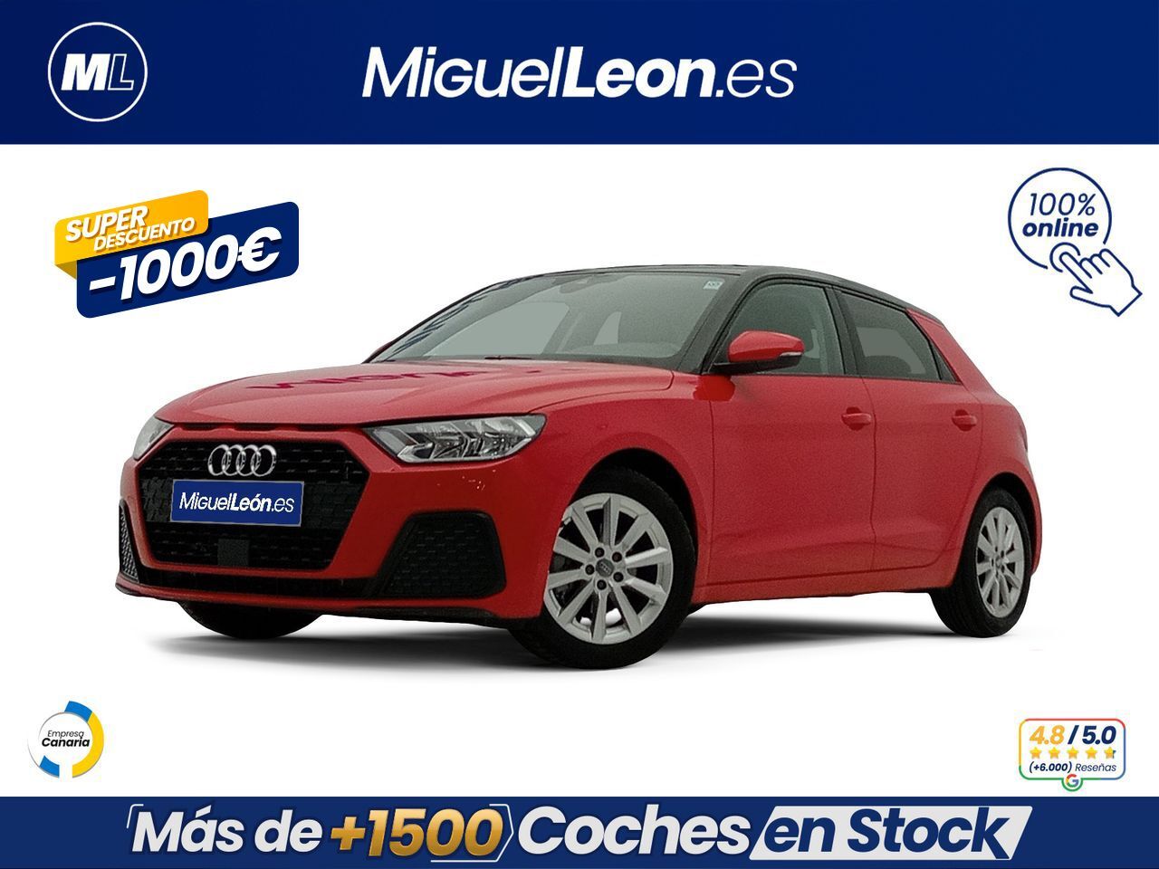 AUDI A1 (Sportback 30 TFSI 85kW (116CV)) en Palmas, Las