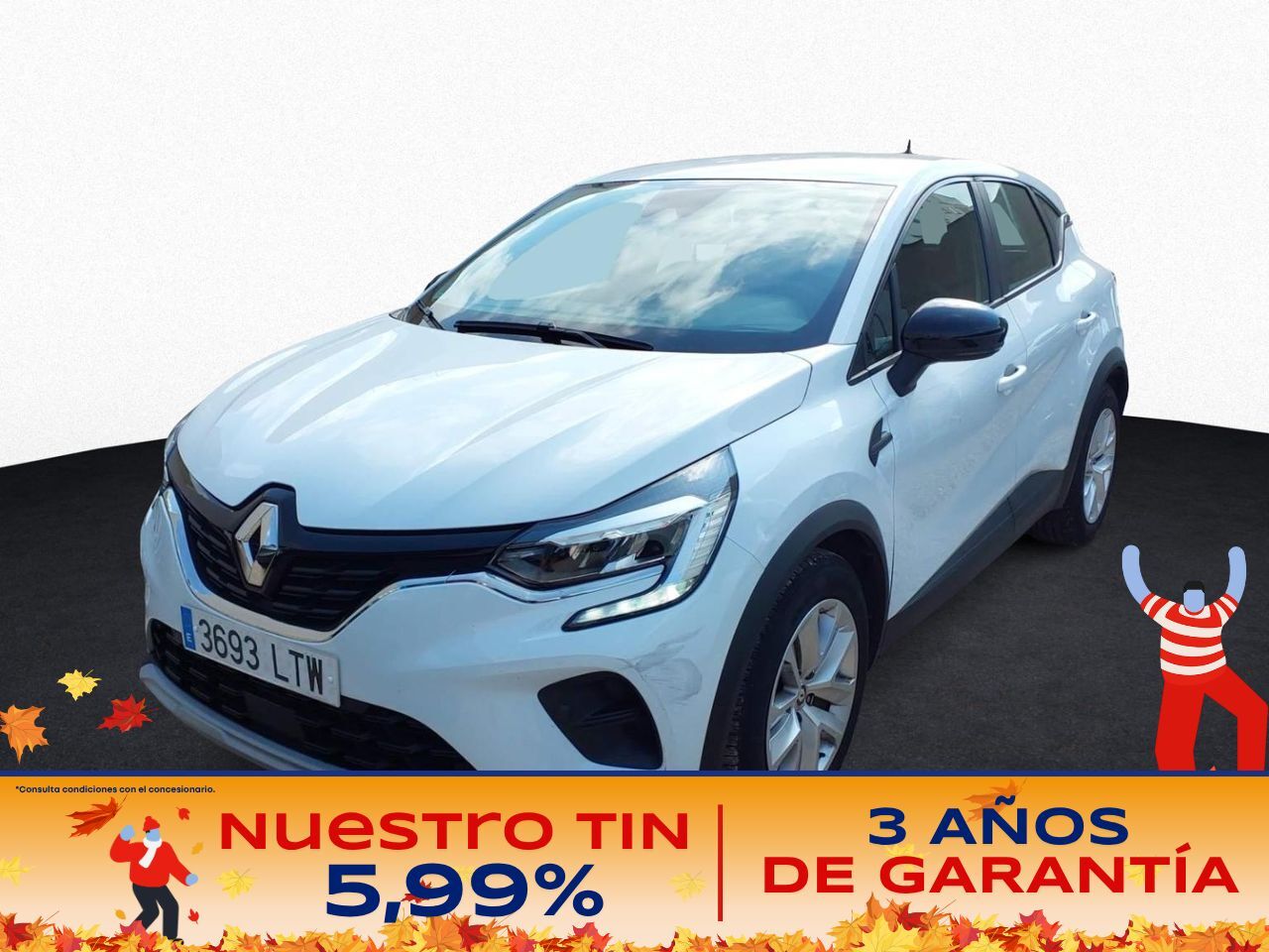 RENAULT Captur (Intens TCe 74kW (100CV) GLP) en Madrid