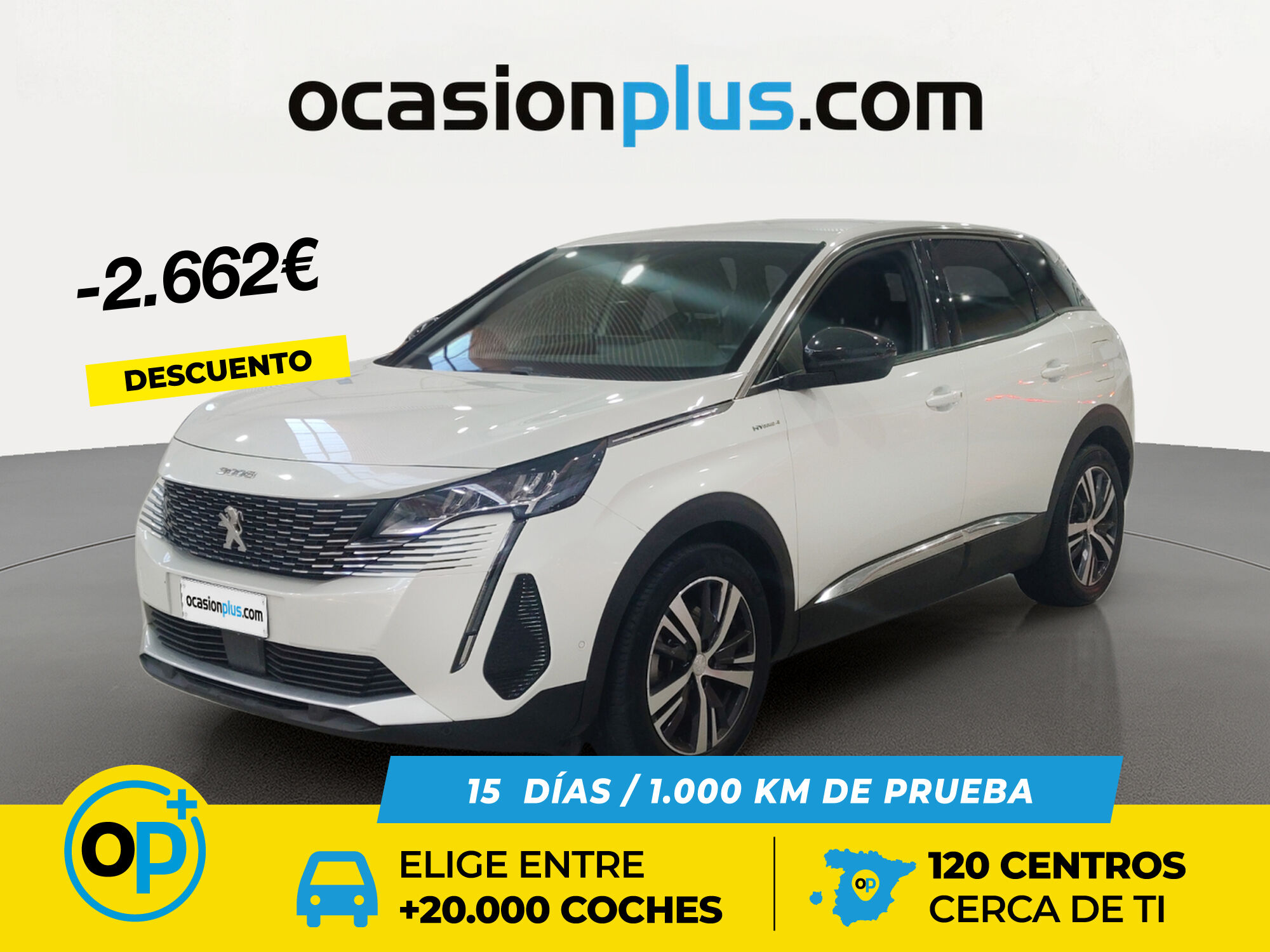 PEUGEOT 3008 (Hybrid 300 Allure Pack e-EAT8 221 kW (300 CV)) en Madrid