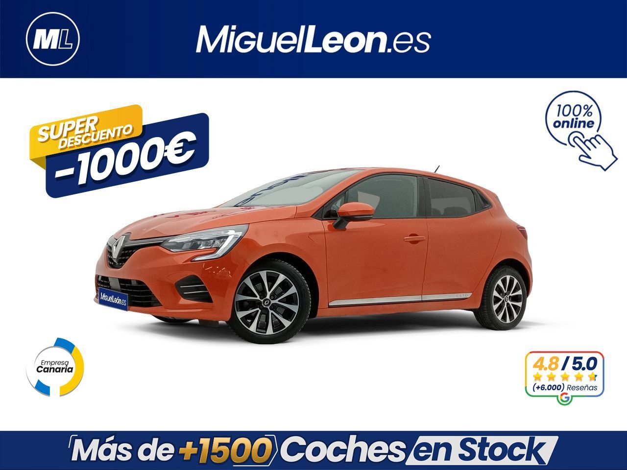 RENAULT Clio (Intens Blue dCi 63 kW (85CV)) en Palmas, Las