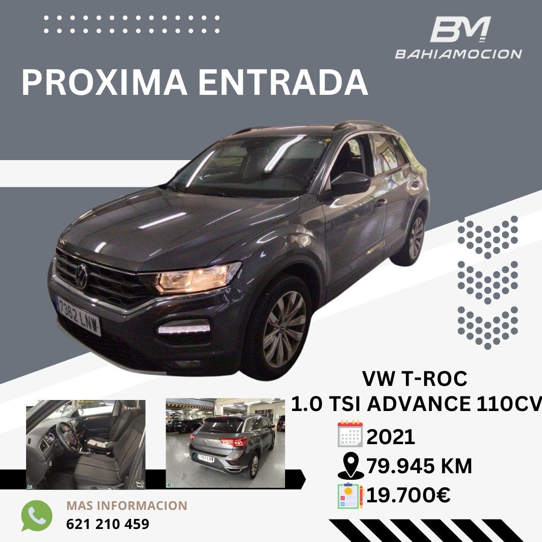 VOLKSWAGEN T-Roc (1.0 TSI Advance 81kW) en Cádiz
