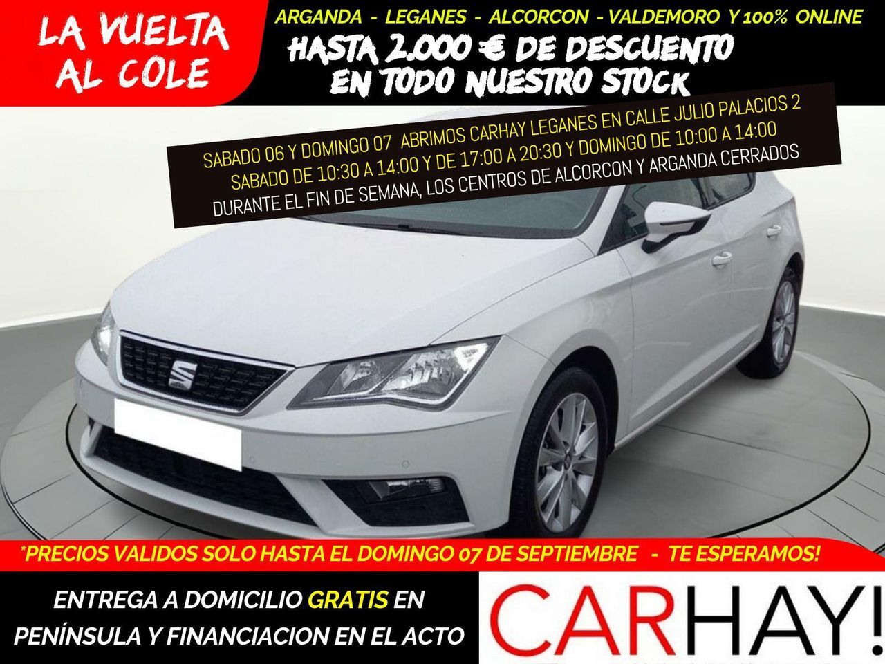 SEAT León (1.5 TGI 96kW (130CV) St&Sp Style) en Madrid