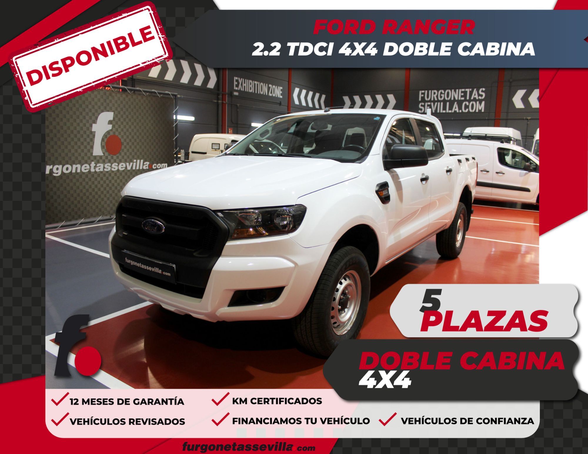 FORD Ranger (2.2TDCI S&S DCb. XL 4x4 160) en Sevilla