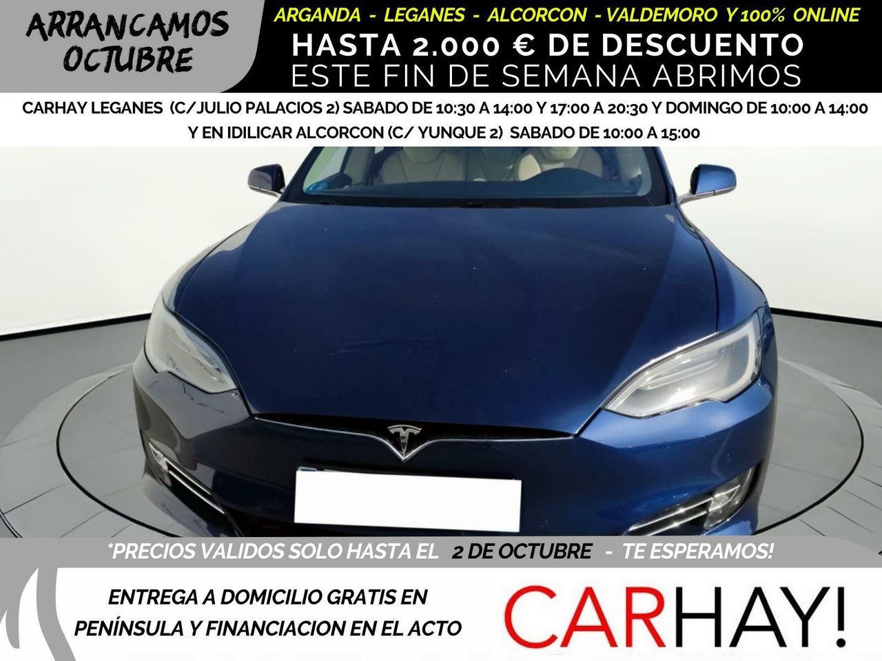 TESLA Model 3 (100D 4WD berlina con portón 345KW 5P) en Madrid