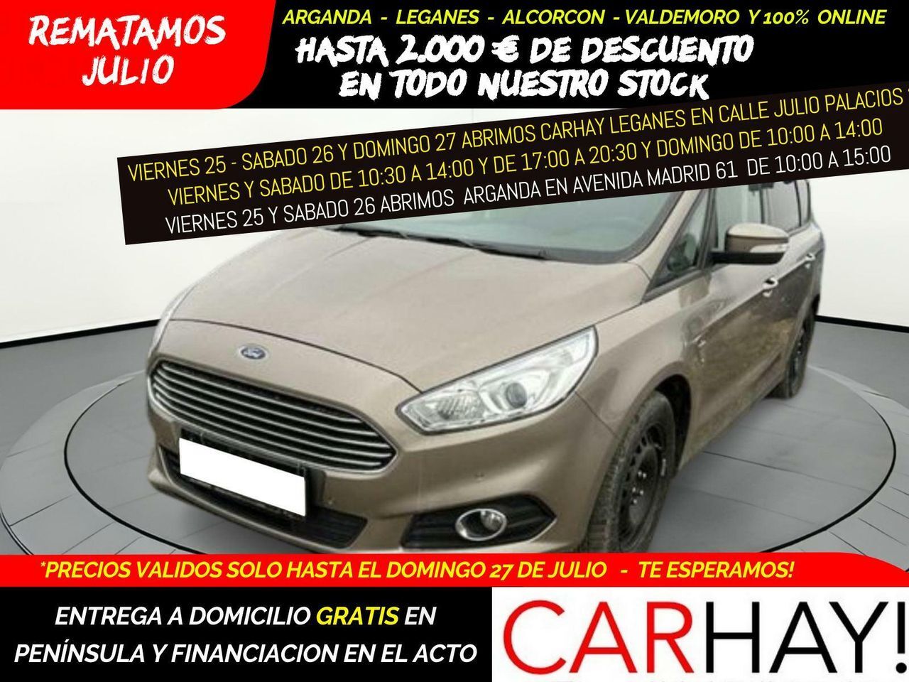 FORD S-Max (2.0 TDCI ECOBLUE AUT TREND KOMBI) en Madrid